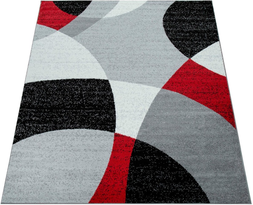 OTTO-Shop Teppich handgearbeitetem »Neele«, andas rechteckig, Wellen-Design, Konturenschnitt, mit im Wende-Teppich