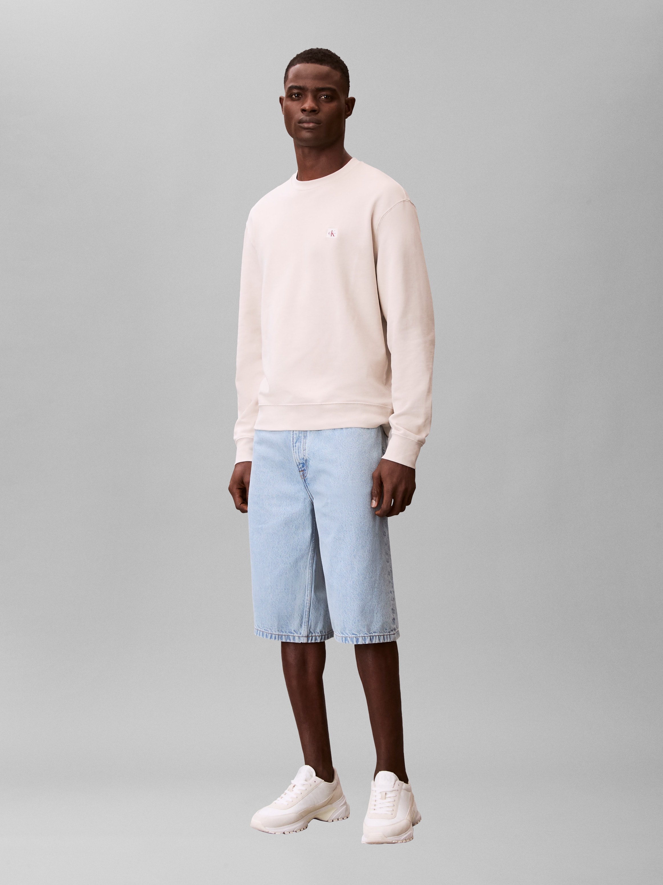 Calvin Klein Jeans Sweatshirt »400GSM TRRY BDG CRWN«, Mit Rundhalsausschnitt
