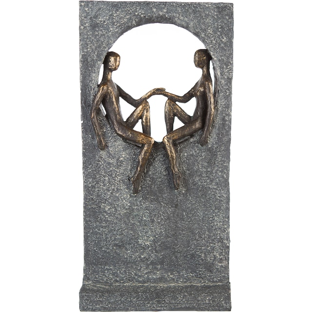 Casablanca by Gilde Dekofigur »Skulptur Round Place, bronzefarben/grau«, (1  St.), bronzefarben/grau, Polyresin online bei OTTO