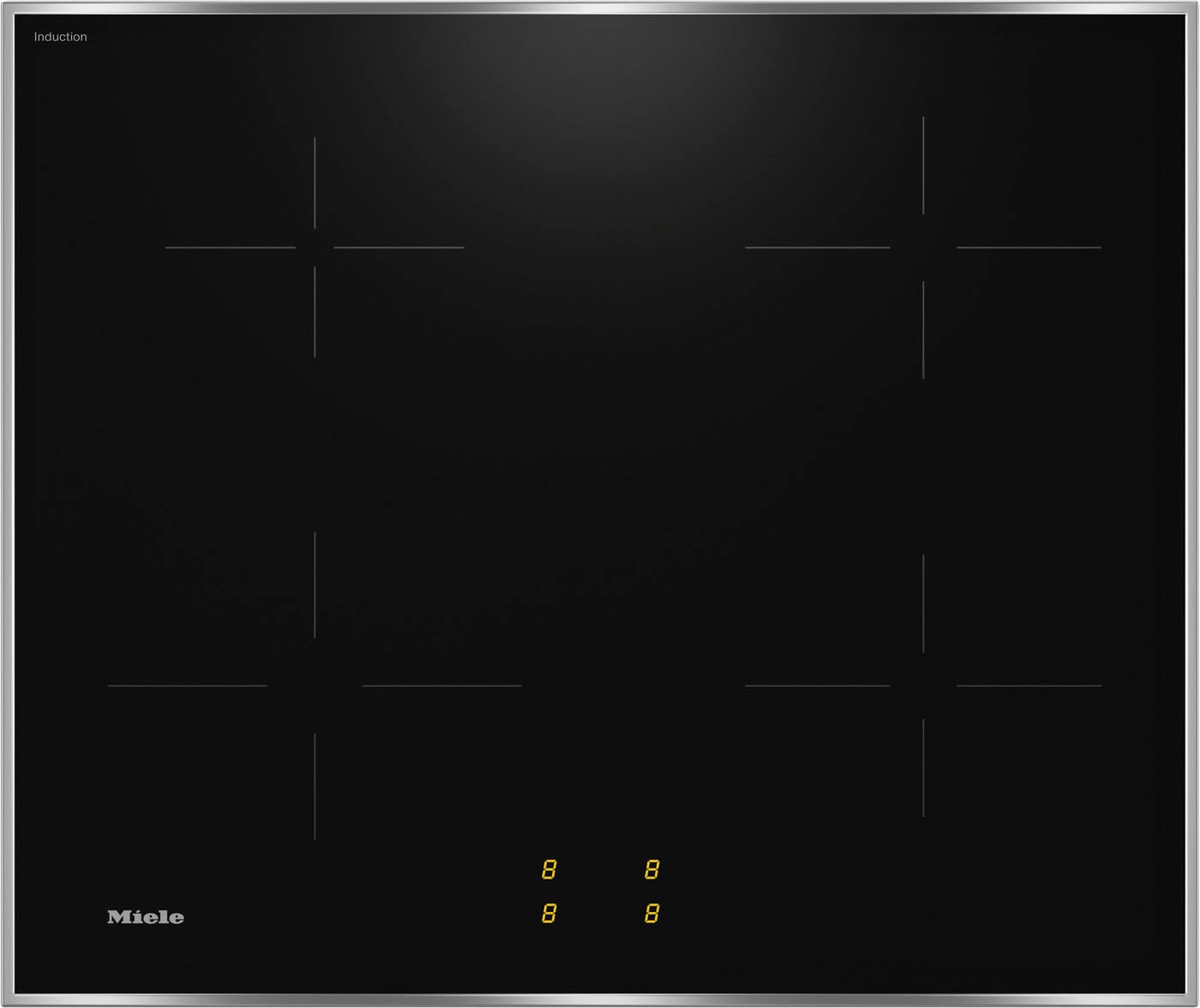 Miele Induktions Herd-Set »H2455I D OBSW/EDST-LOOK + KM 7061 F« Herd-Set - Kombination aus Herd und Induktionskochfeld