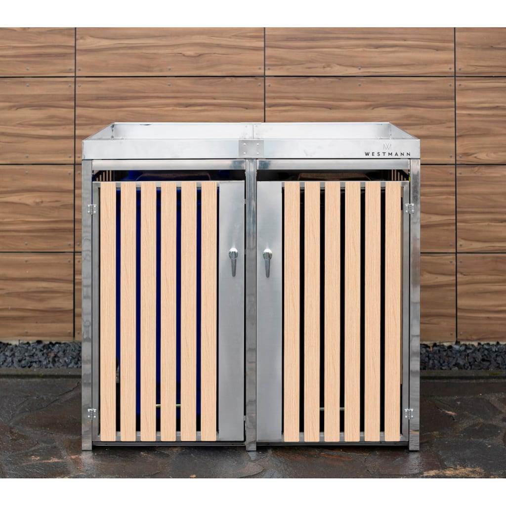 WESTMANN Mülltonnenbox »WMHHWTC-51«, für 2x240 l, BxTxH: 134x84x125 cm
