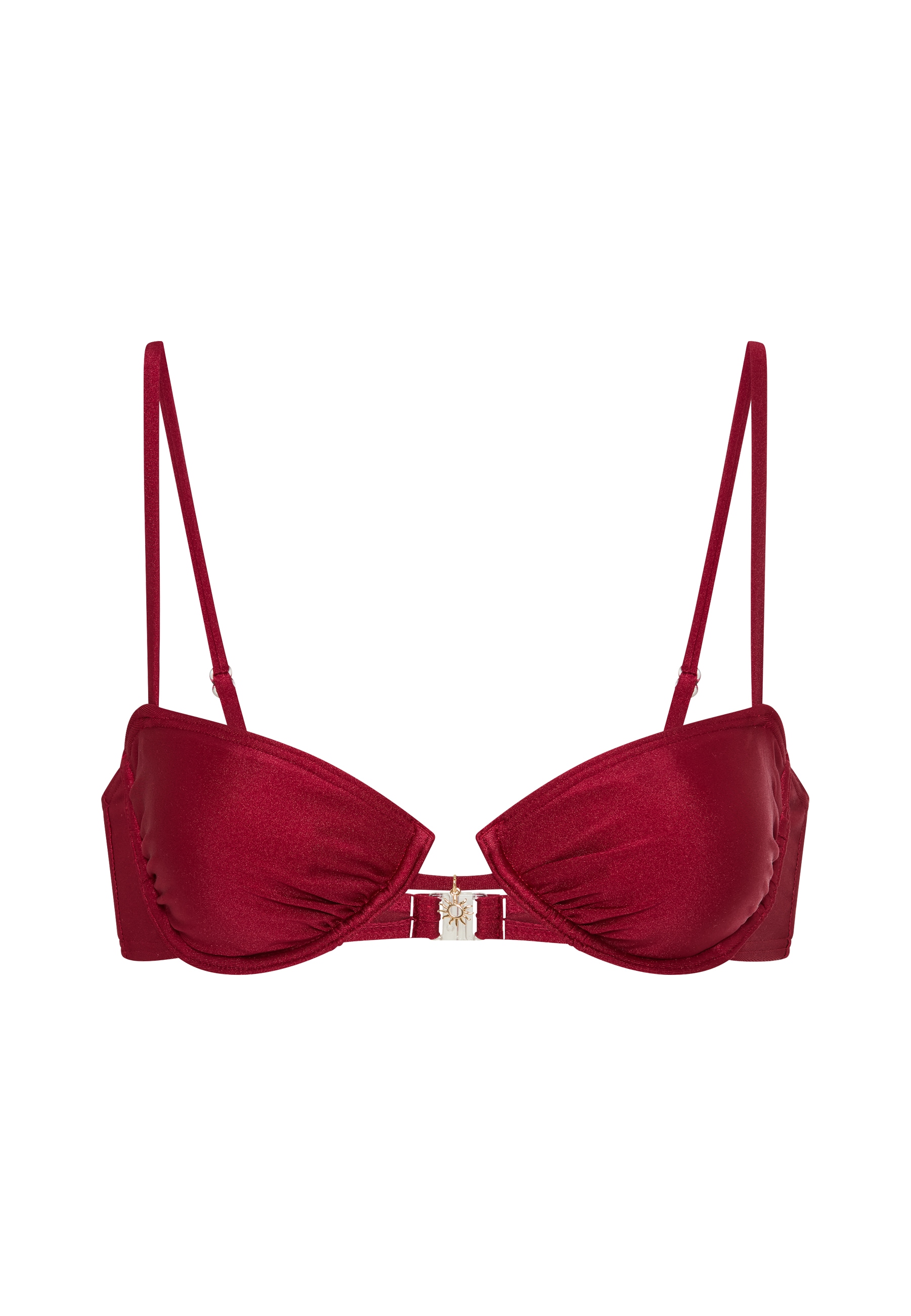 LSCN by LASCANA Bügel-Bikini-Top »Sunny« in trendiger Glanzware