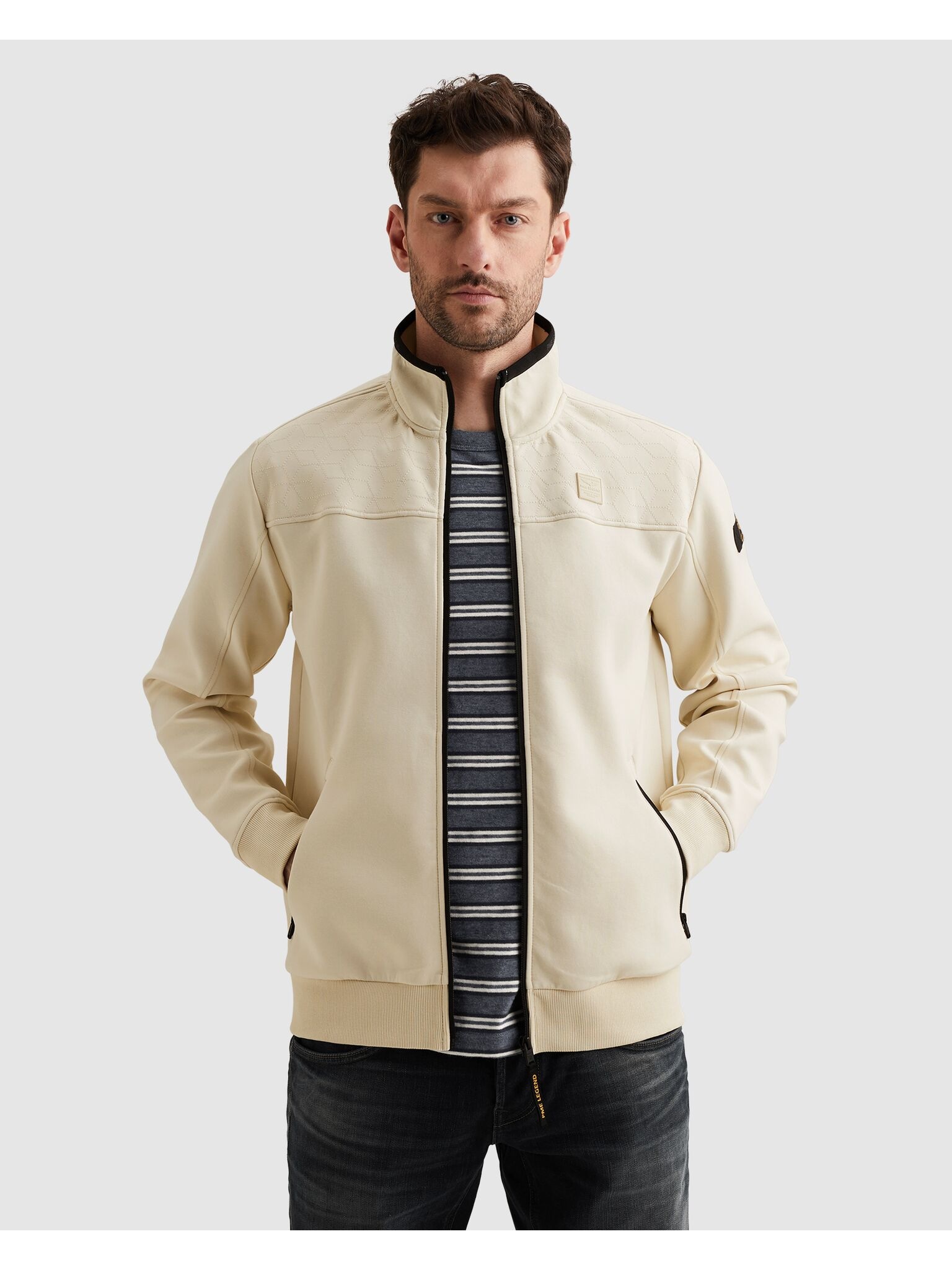 PME LEGEND Sweatjacke seitliche Eingrifftaschen mit Reißverschluss