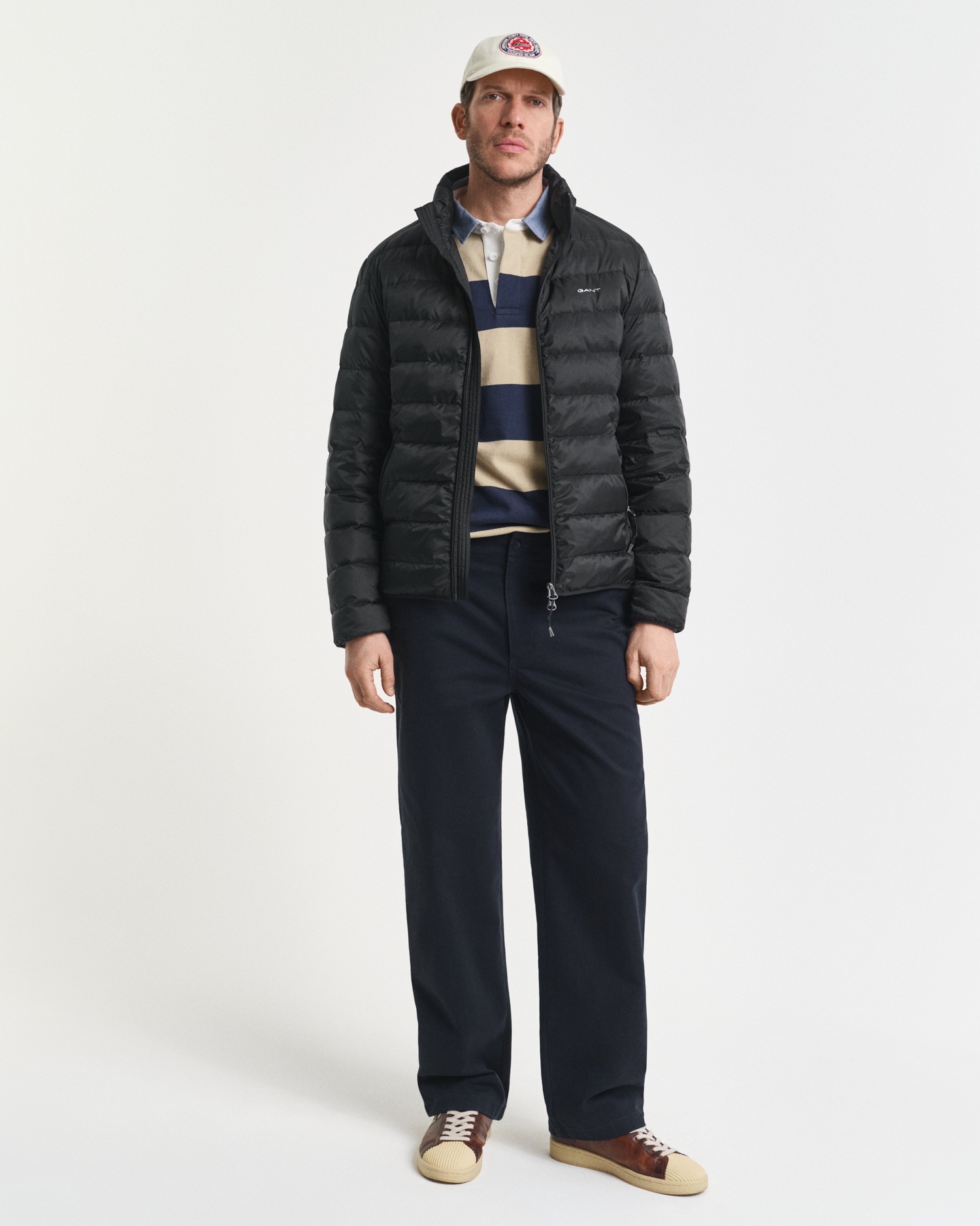 Gant Steppjacke »LIGHT DOWN JACKET«, 2-Wege-Reißverschluss, Übergangsjacke, regular fit