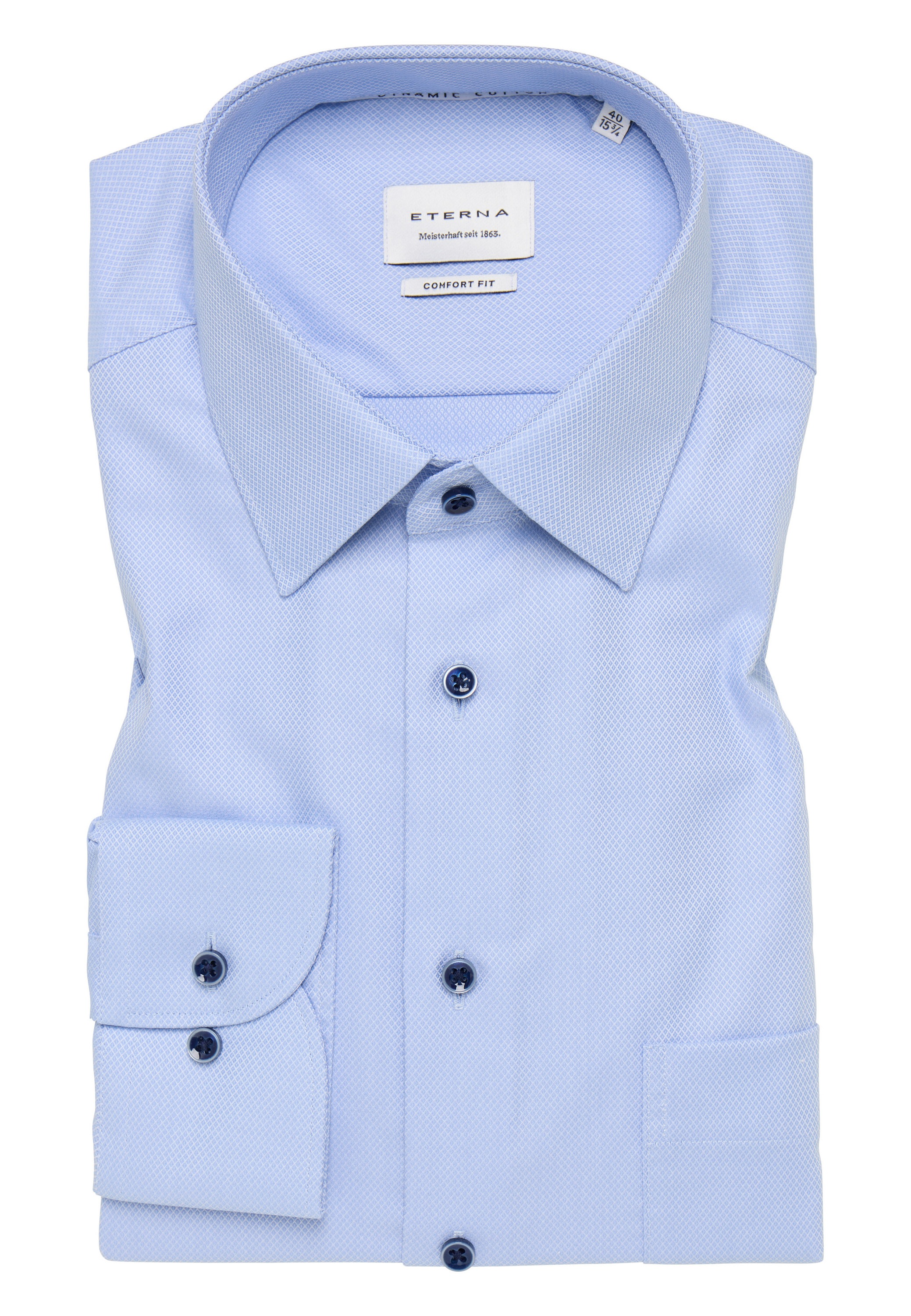 Eterna Langarmhemd »COMFORT FIT«, NON IRON (bügelfrei)
