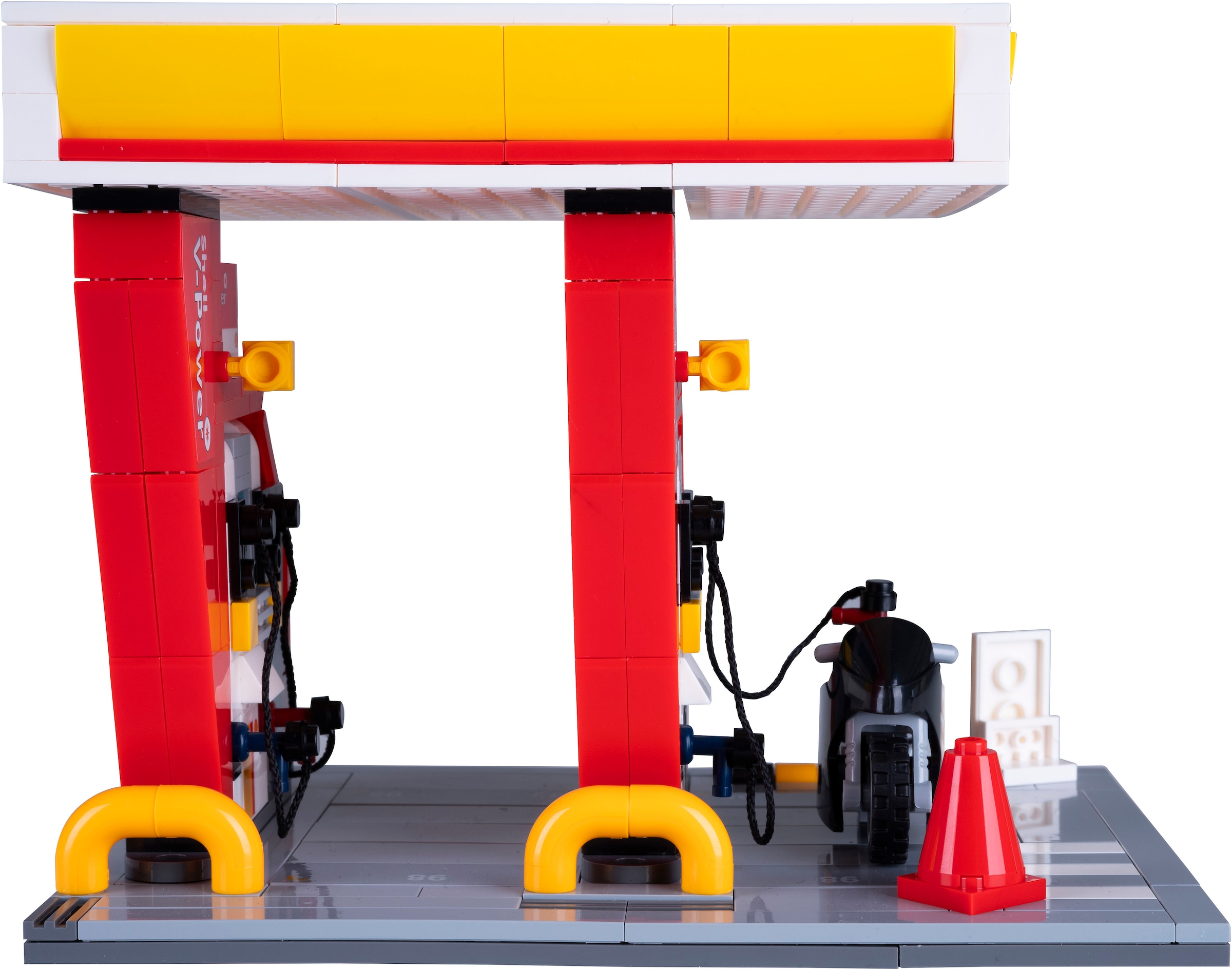 Jamara Konstruktions-Spielset »CaDA, Shell Tankstelle Bricks«, (305 St.)