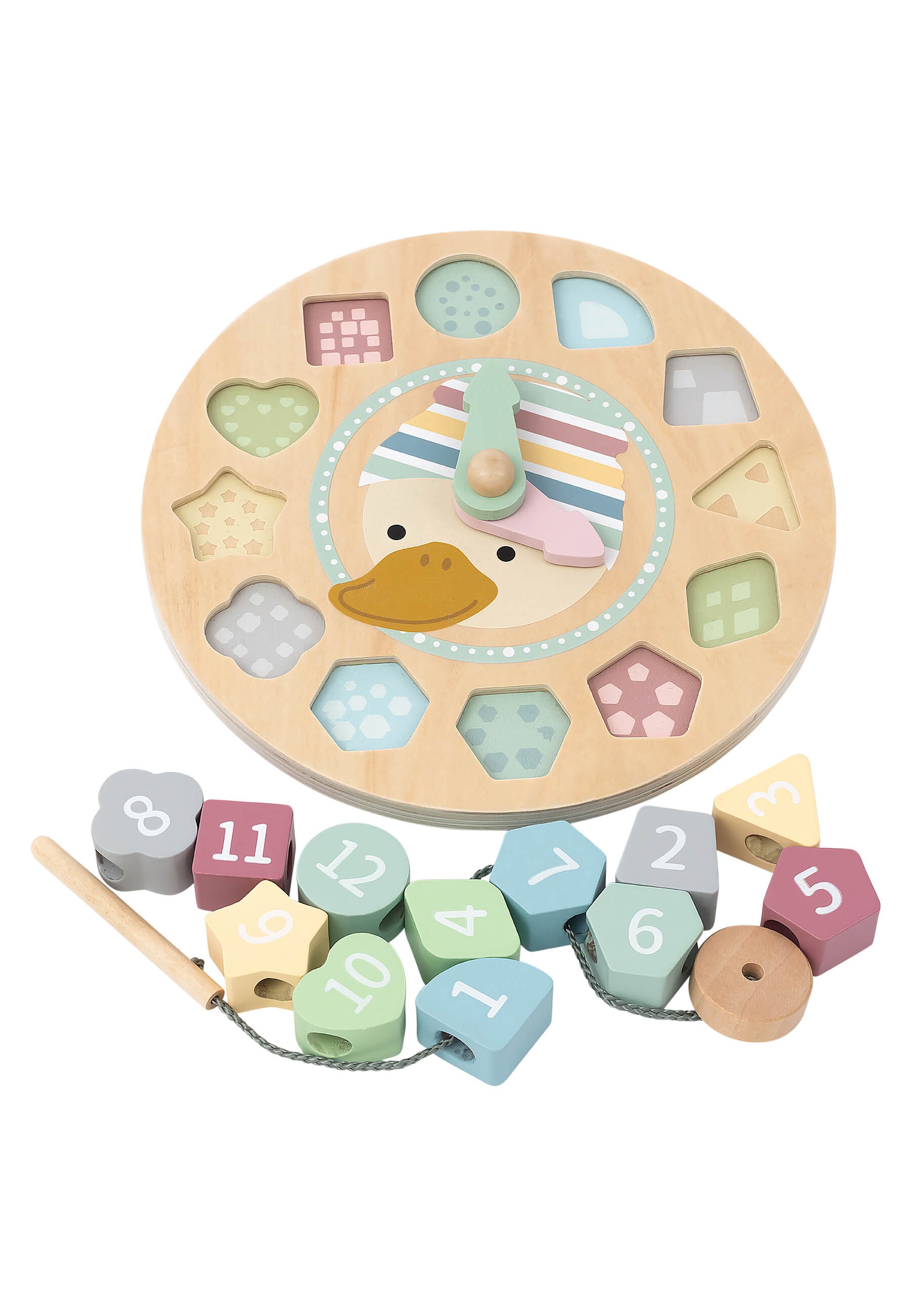 Sterntaler® Spielcenter »Lernuhr Holz ENTE Edda«