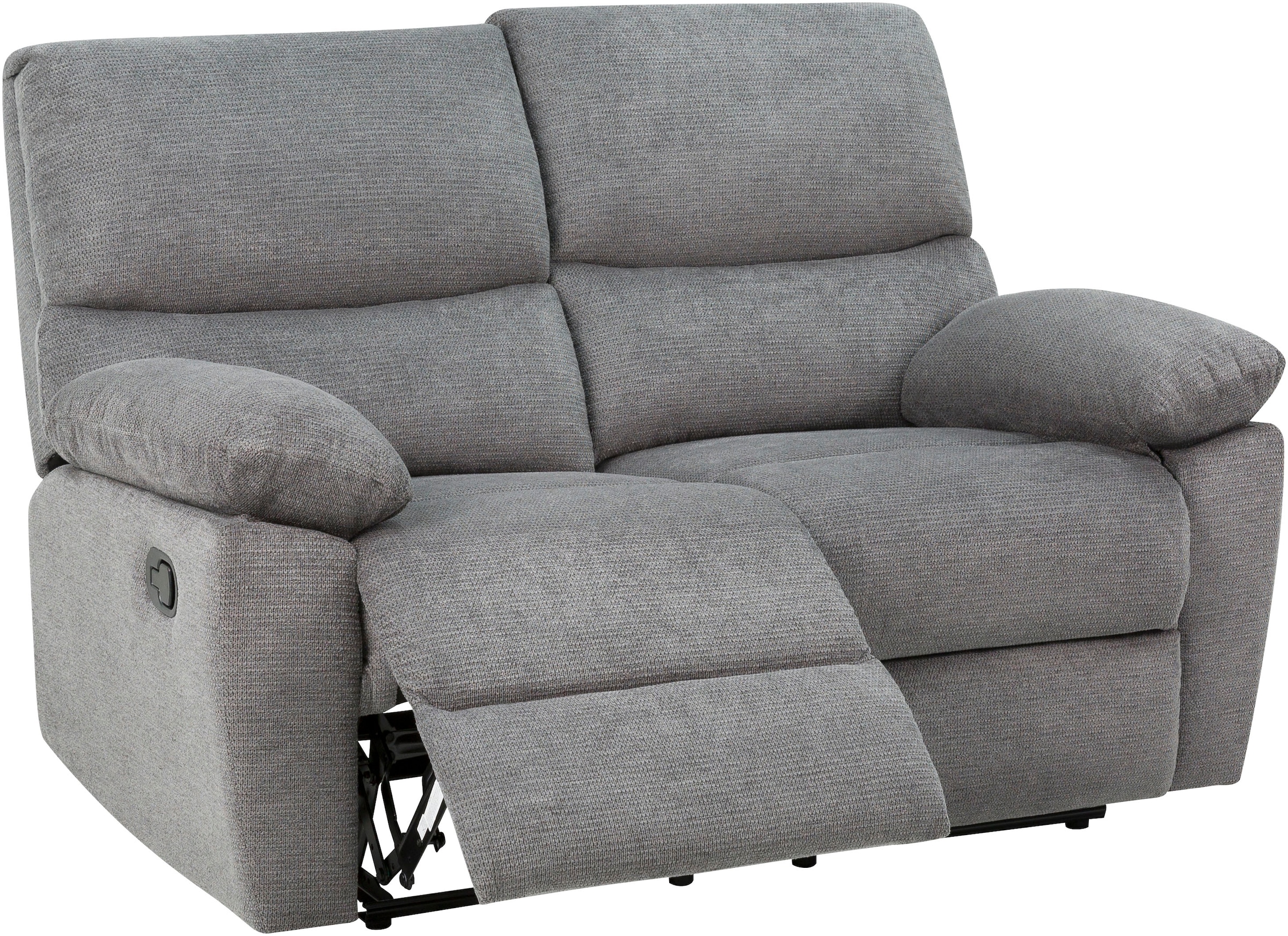 Home affaire 2-Sitzer »LANNOY, mit manueller o. elektrischer Relaxfunktion in beiden Sitzen.« Elektrische Variante mit USB A/C. Federkern, Webstoff