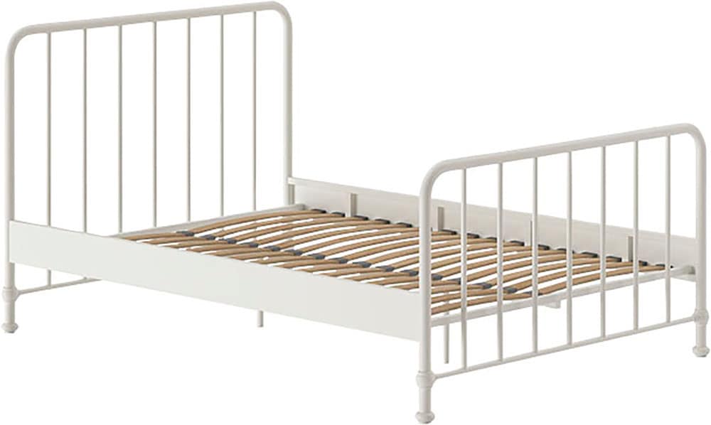 Vipack Metallbett »Bronxx, standfest gebaut, gradlinige Optik in zeitlosem Design«, (in 2 Größen und verschiedenen Farben erhältlich), inkl. Lattenrost, Mittelsteg und Fußstütze unter der Liegefläche