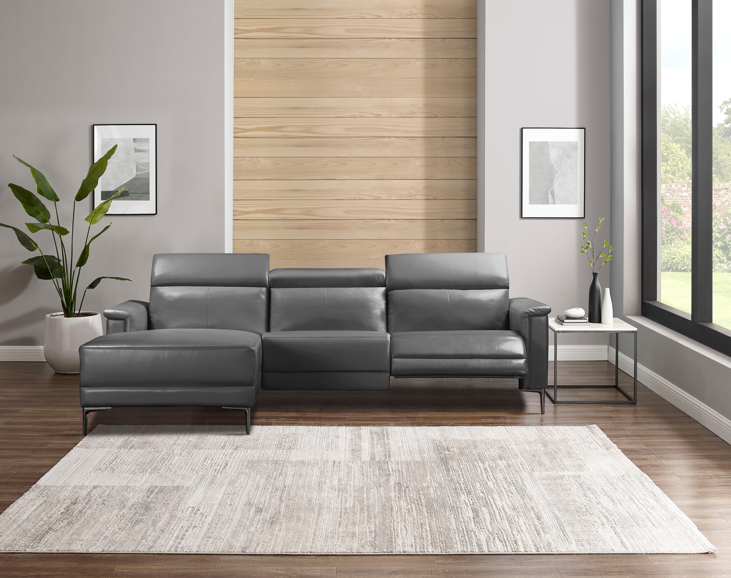 Places of Style Ecksofa Lund, mit man. o. elektr. Relaxfunktion und USB/ Kopfteilverstellung