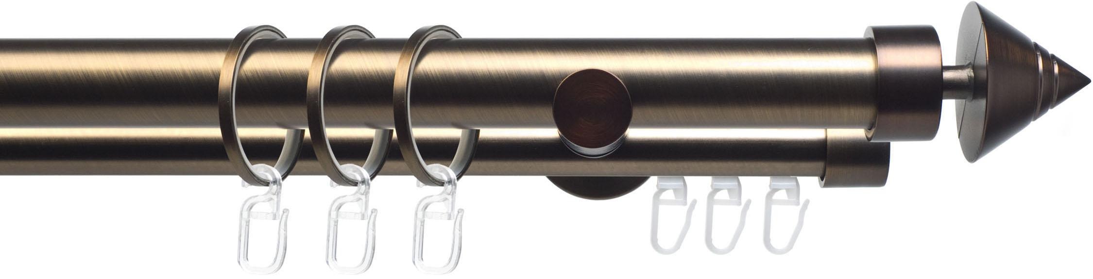 Liedeco Gardinenstange »CELKEGEL02SG2L«, 2 läufig-läufig, Fixmaß, 2-läufig im Fixmaß Ø 25 mm