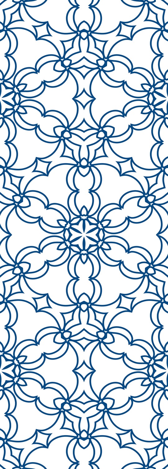 queence Vinyltapete »Muster-Blau«, bedruckt-3D-Optik-clean-Motiv, 90x250cm, selbstklebend, kinderleichte Anbringung, Sticker
