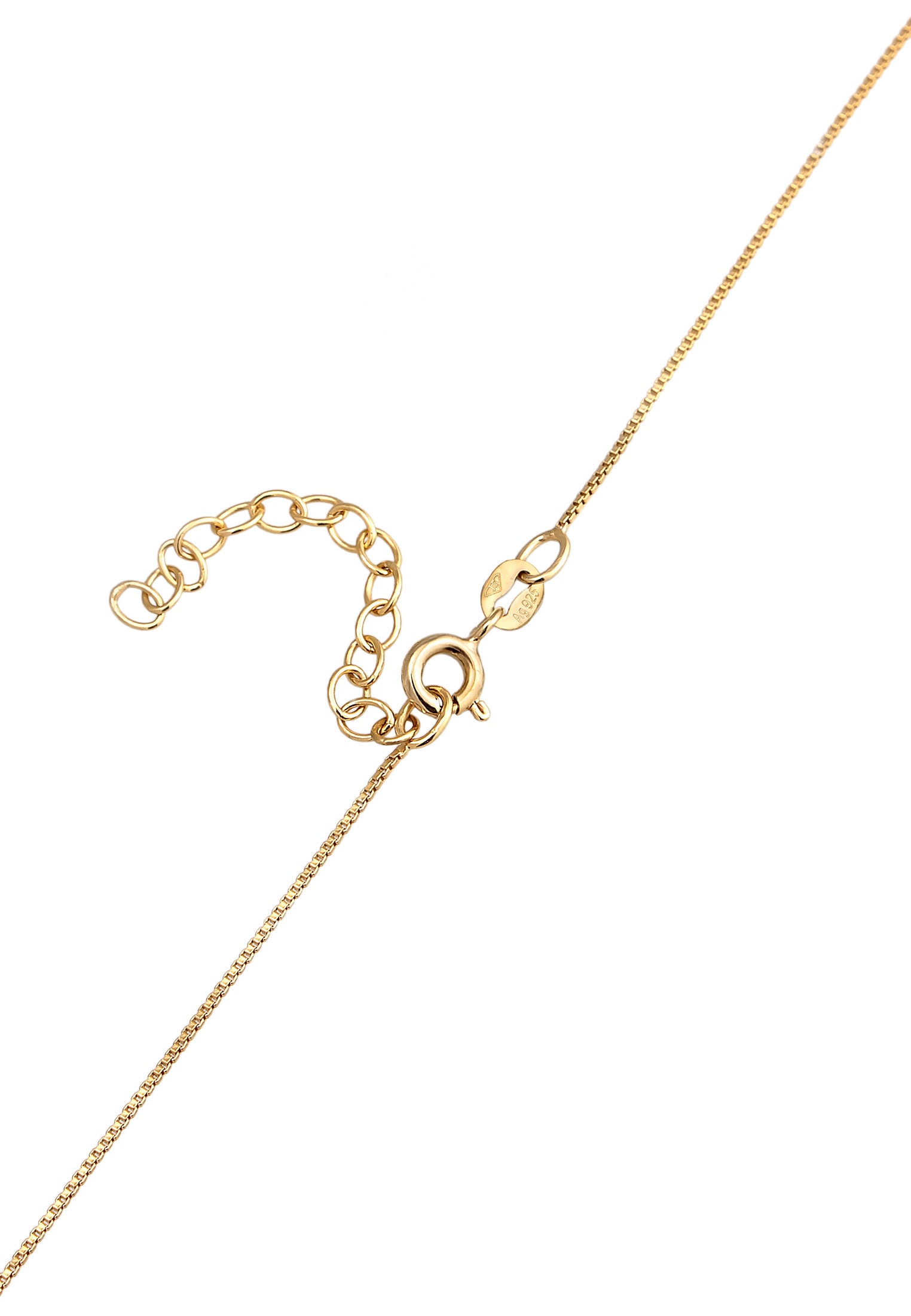 Elli Choker »Halskette Panzerkette Plättchen 925er Silber«