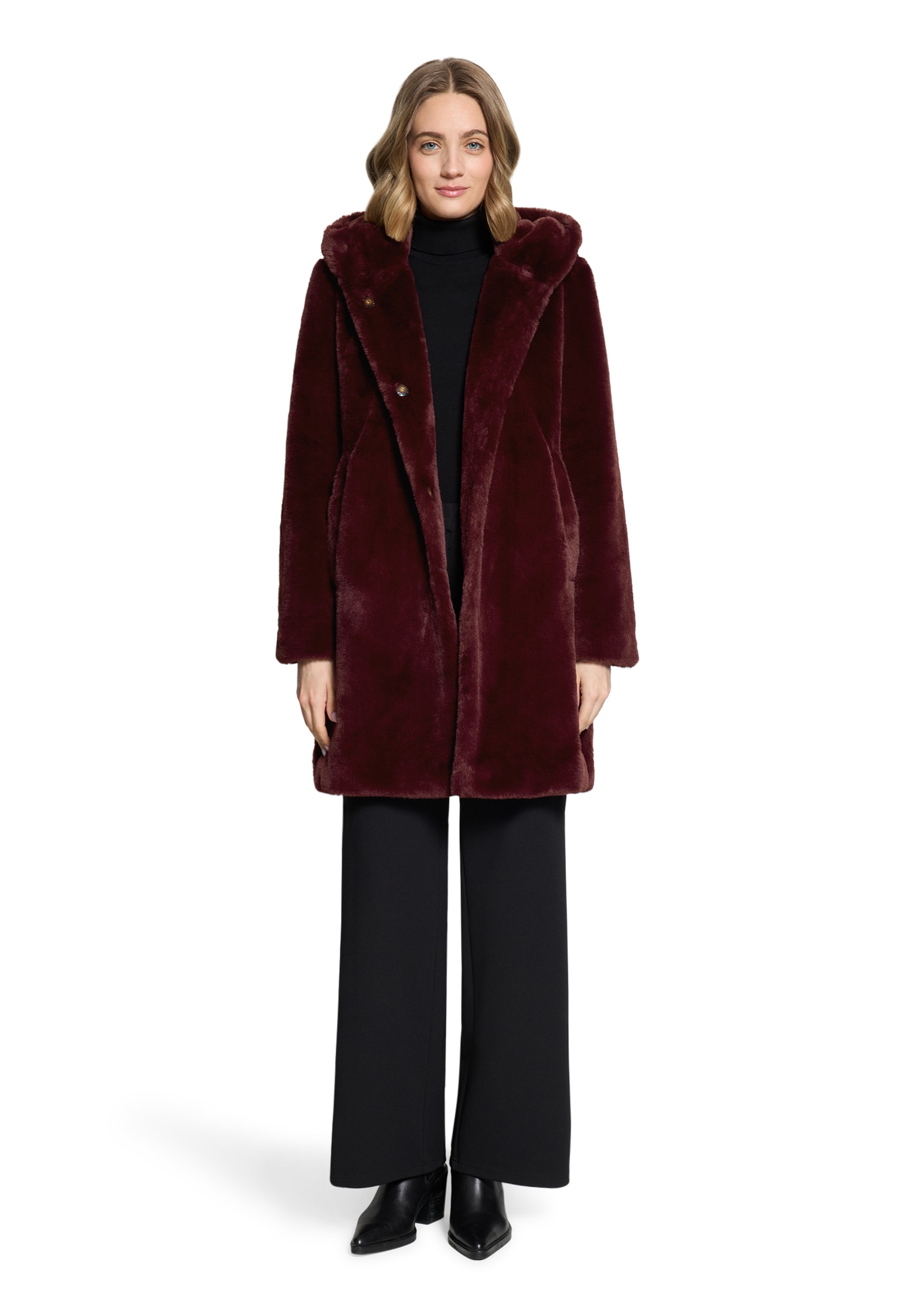 Betty Barclay Plüschjacke »Plüschjacke mit Kapuze«
