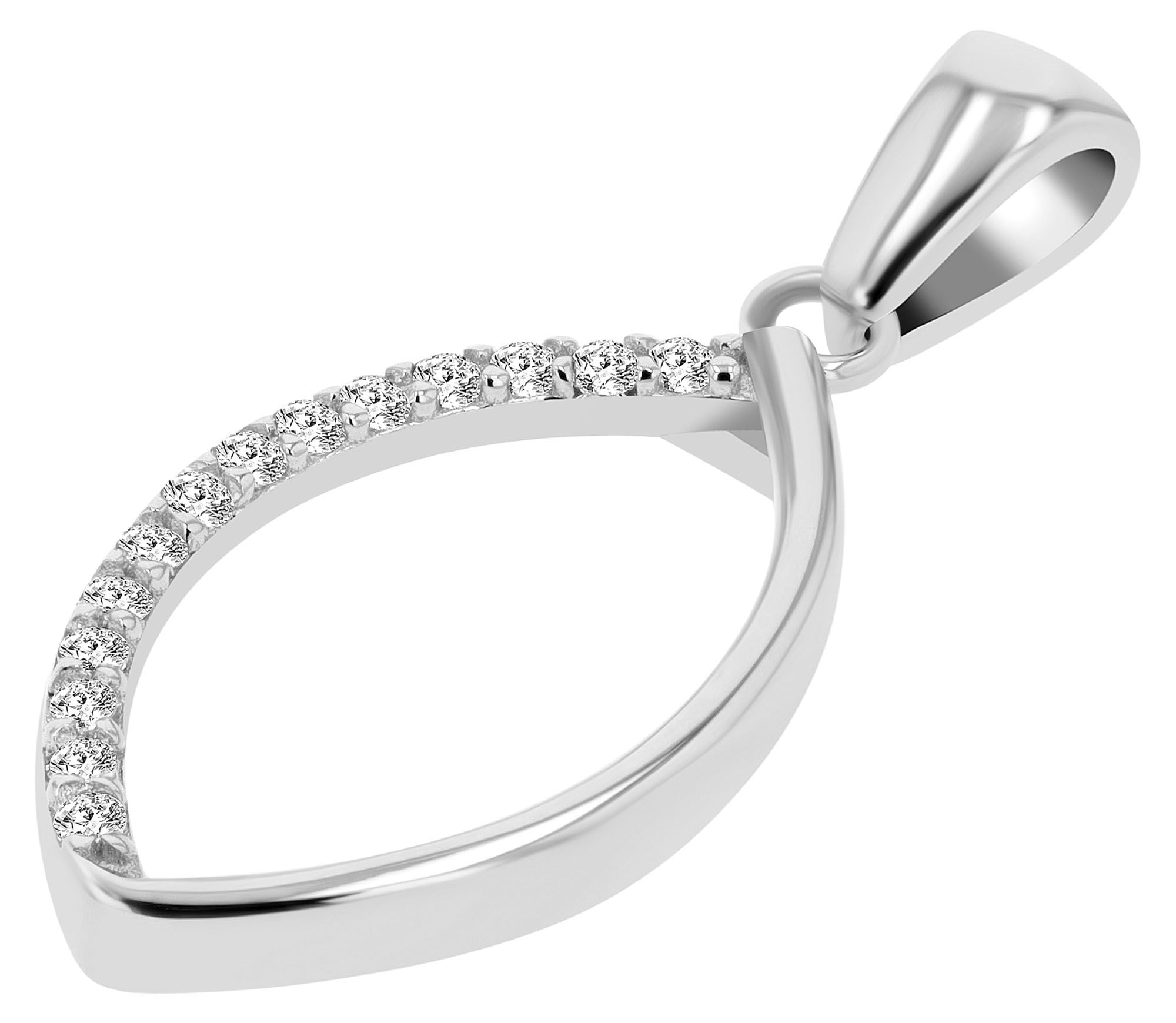 Adelia´s Kettenanhänger »Damen Anhänger aus 333 Gold mit Zirkonia«