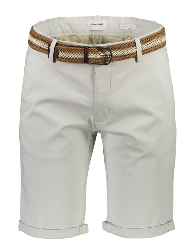 LINDBERGH Chinoshorts, (2 tlg.), mit Gürtel und Stretch