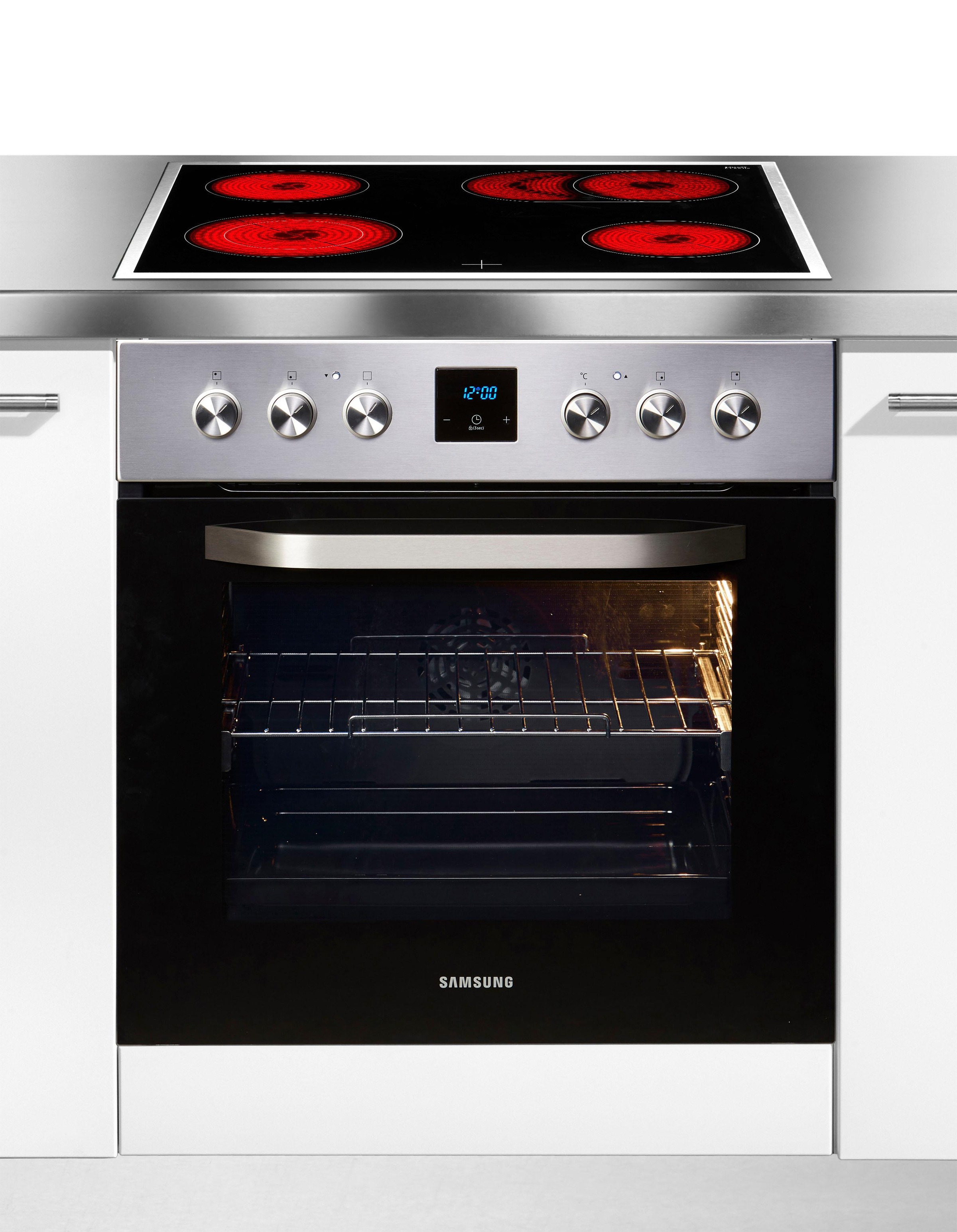 Samsung Elektro-Herd-Set »F-NB69R2350RS«, mit Restwärmeanzeige
