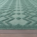 Paco Home Teppich »Livorno 671«, rechteckig, 14 mm Höhe, Uni Farben, Scandi Design, Rauten Muster, Hoch-Tief Effekt, In- und Outdoor geeignet, ideal im Wohnzimmer & Schlafzimmer