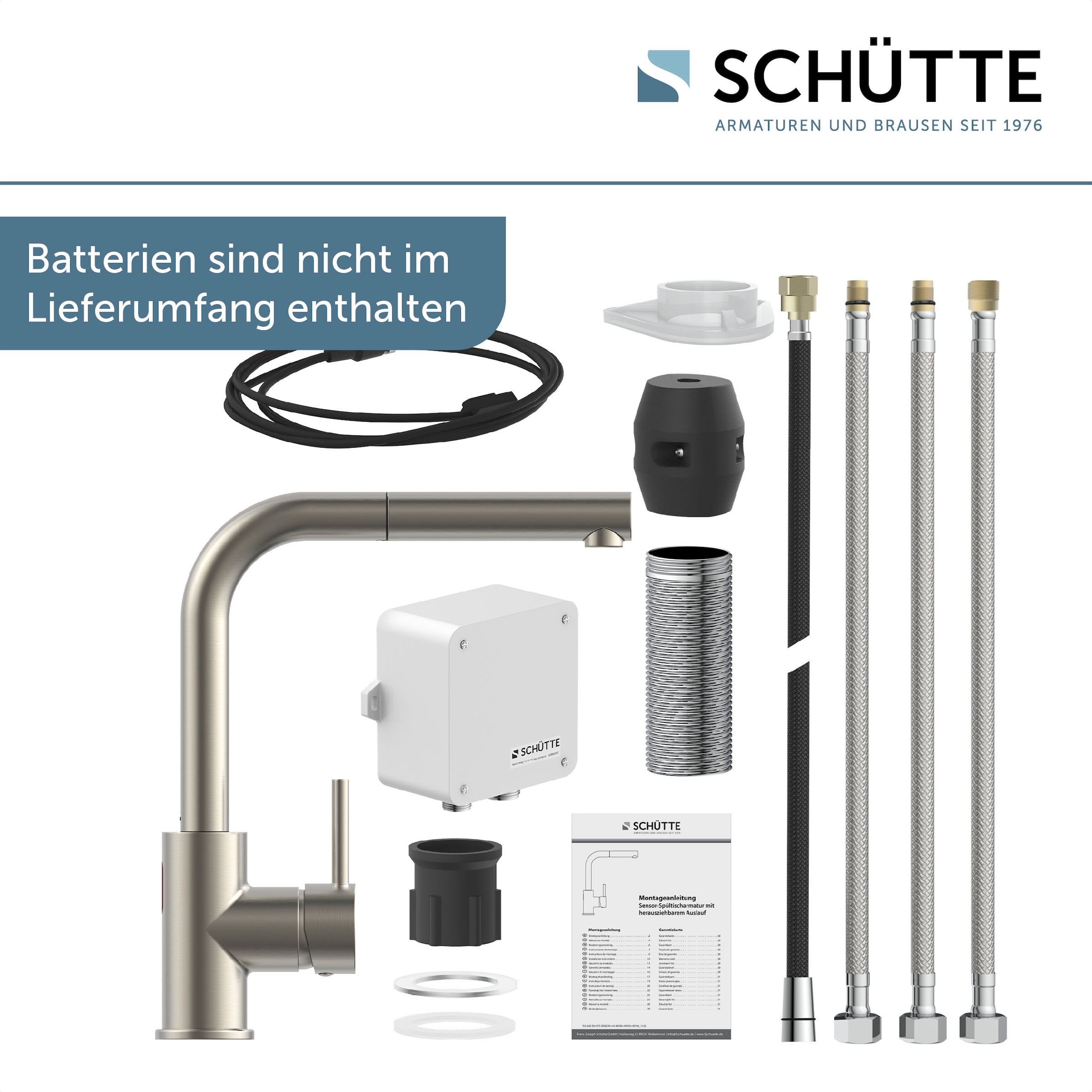 Schütte Spültischarmatur »VITAL« 1 Stk. tlg. Infrarottechnologie/Cold-Start-Fkt./360° schwenkbar /Eco-Click-Fkt.