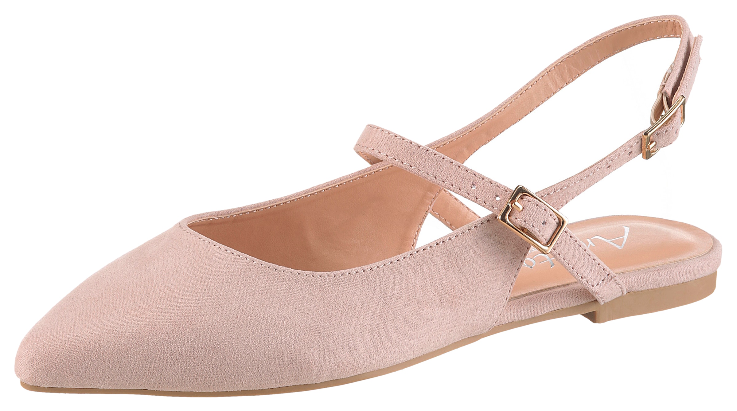 Aniston SHOES Slingpumps  Flat, Sommerschuh, Riemchensandale - schmale Form