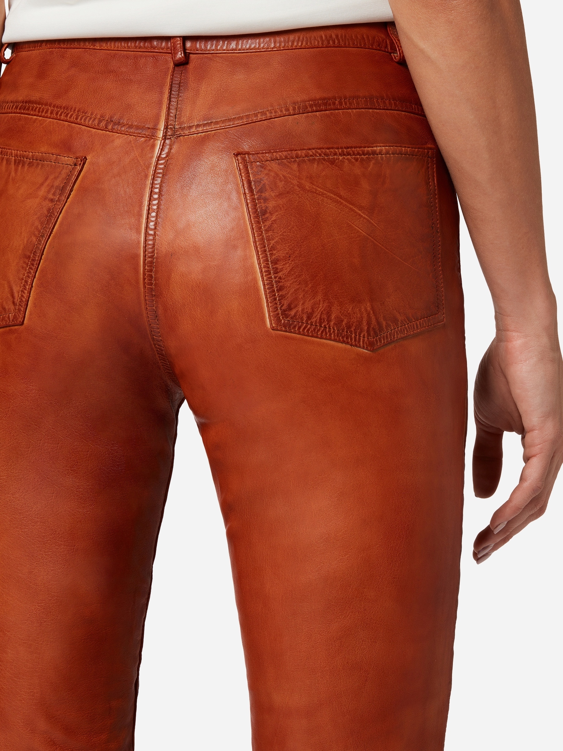 RICANO 5-Pocket-Hose »Lederhose 9809«  Handgefertigt aus echtem Leder