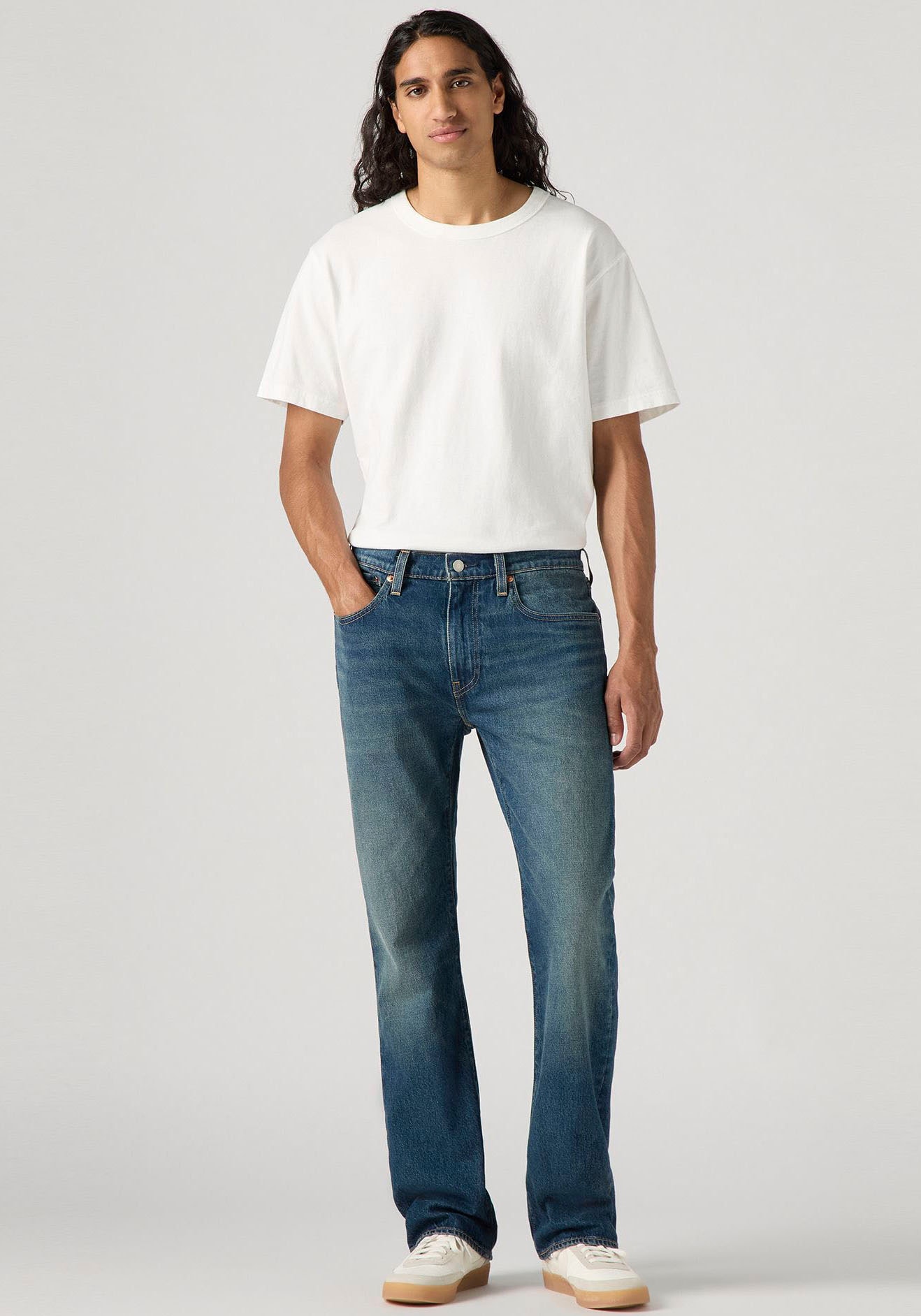 Levi's® Bootcut-Jeans »527 SLIM BOOT CUT«, in cleaner Waschung