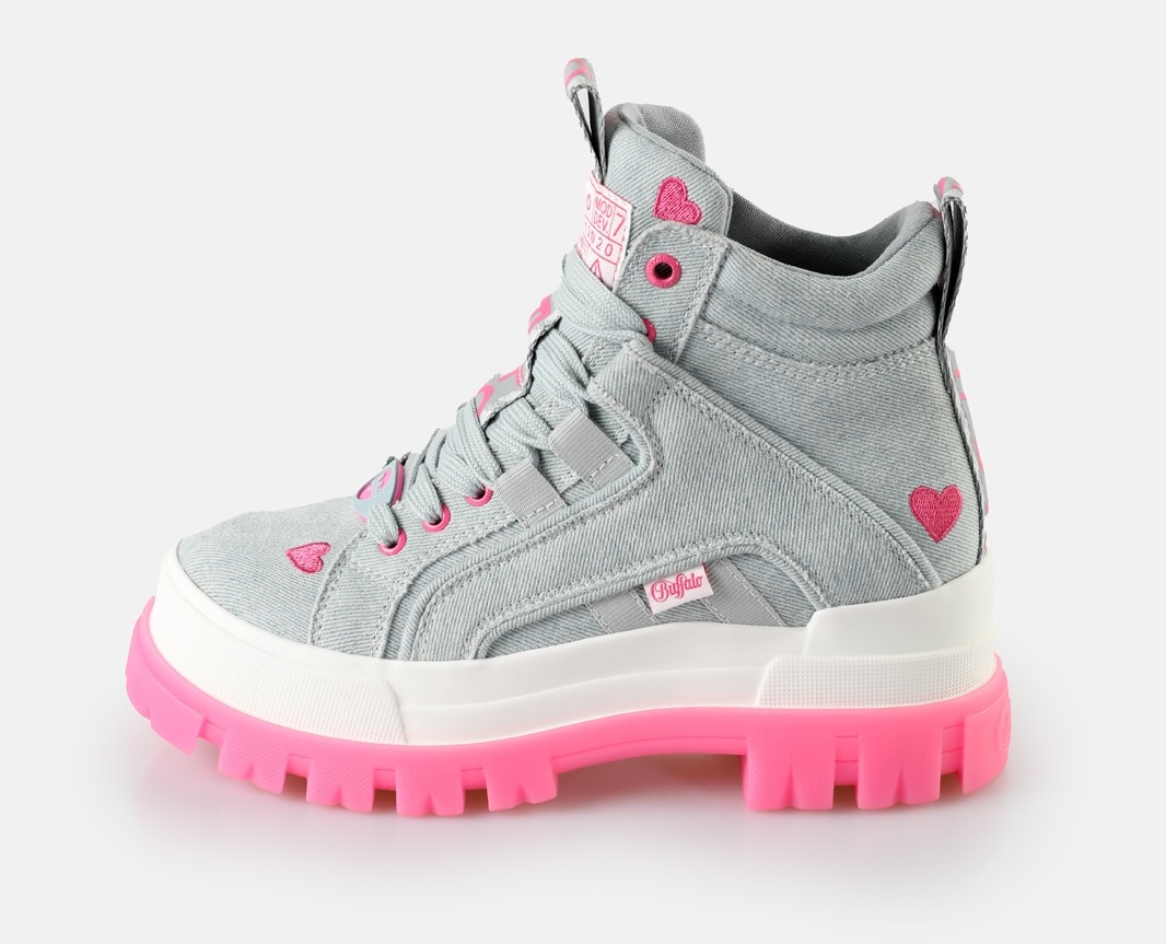 Buffalo Schnürboots  Freizeitschuh, High Top-Sneaker, mit Logoschriftzügen