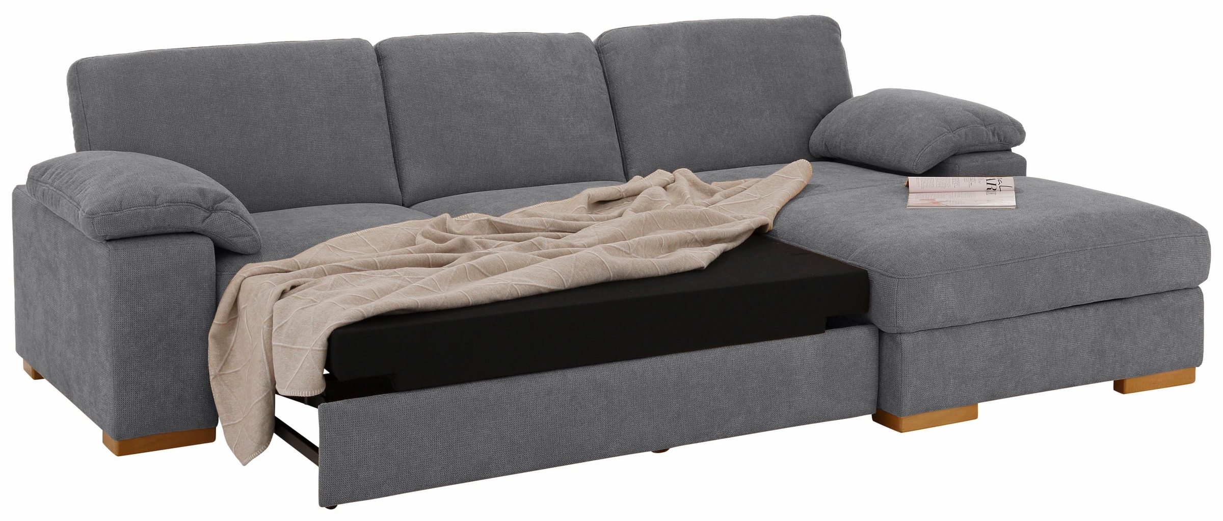 Home affaire Ecksofa »Ventura L-Form«, wahlweise mit Bettfunktion und Bettfunktion/Bettkasten