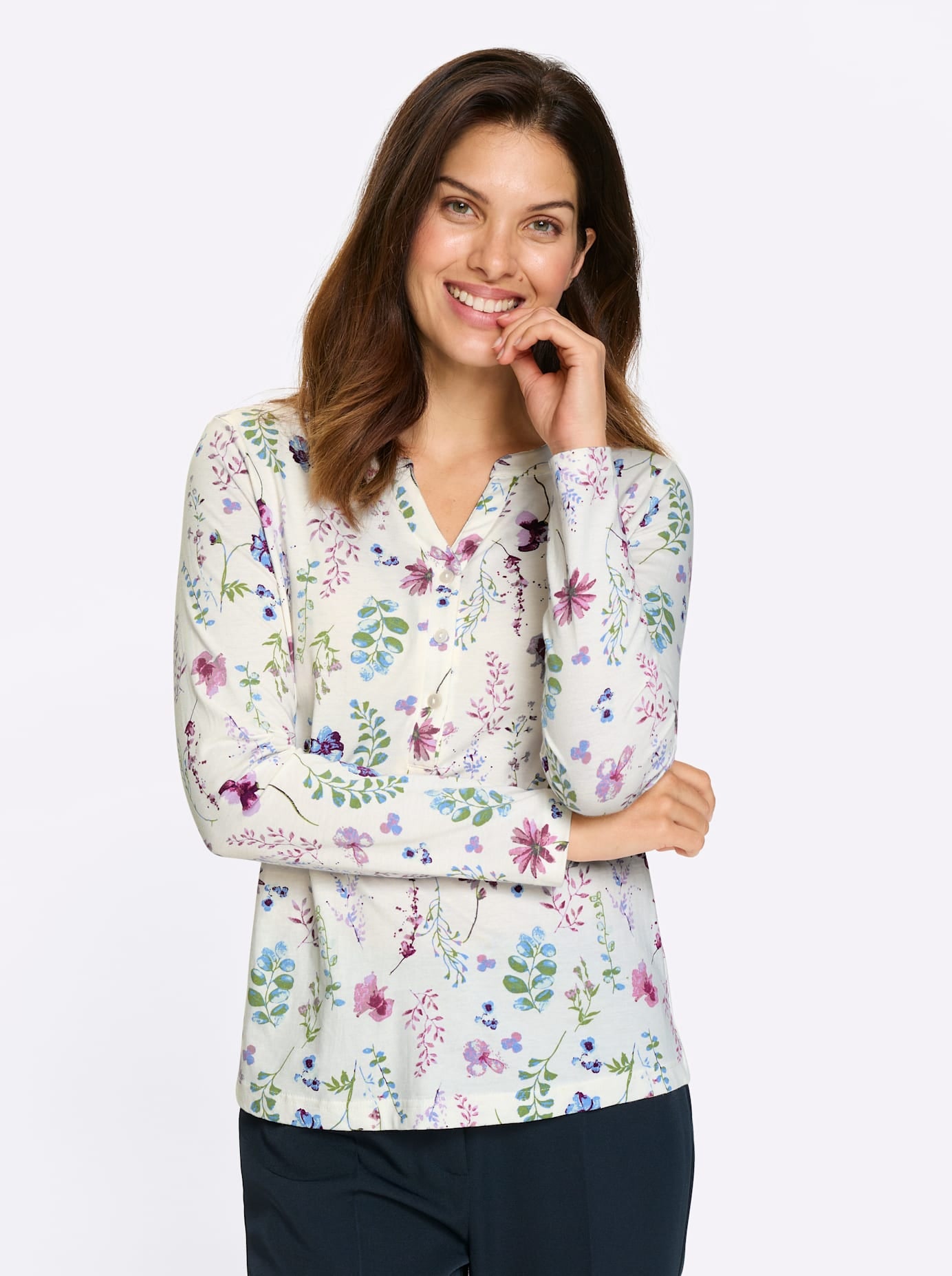 Classic Basics Langarmshirt »3/4-Arm-Shirt« 1 tlg.