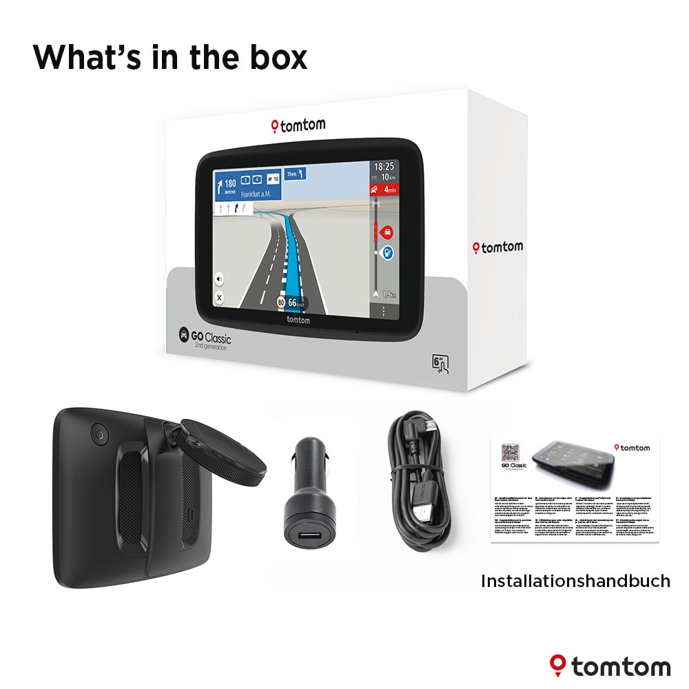 TomTom PKW-Navigationsgerät »GO Classic 6 Zoll (2te Generation)«, (Zentraleuropa)