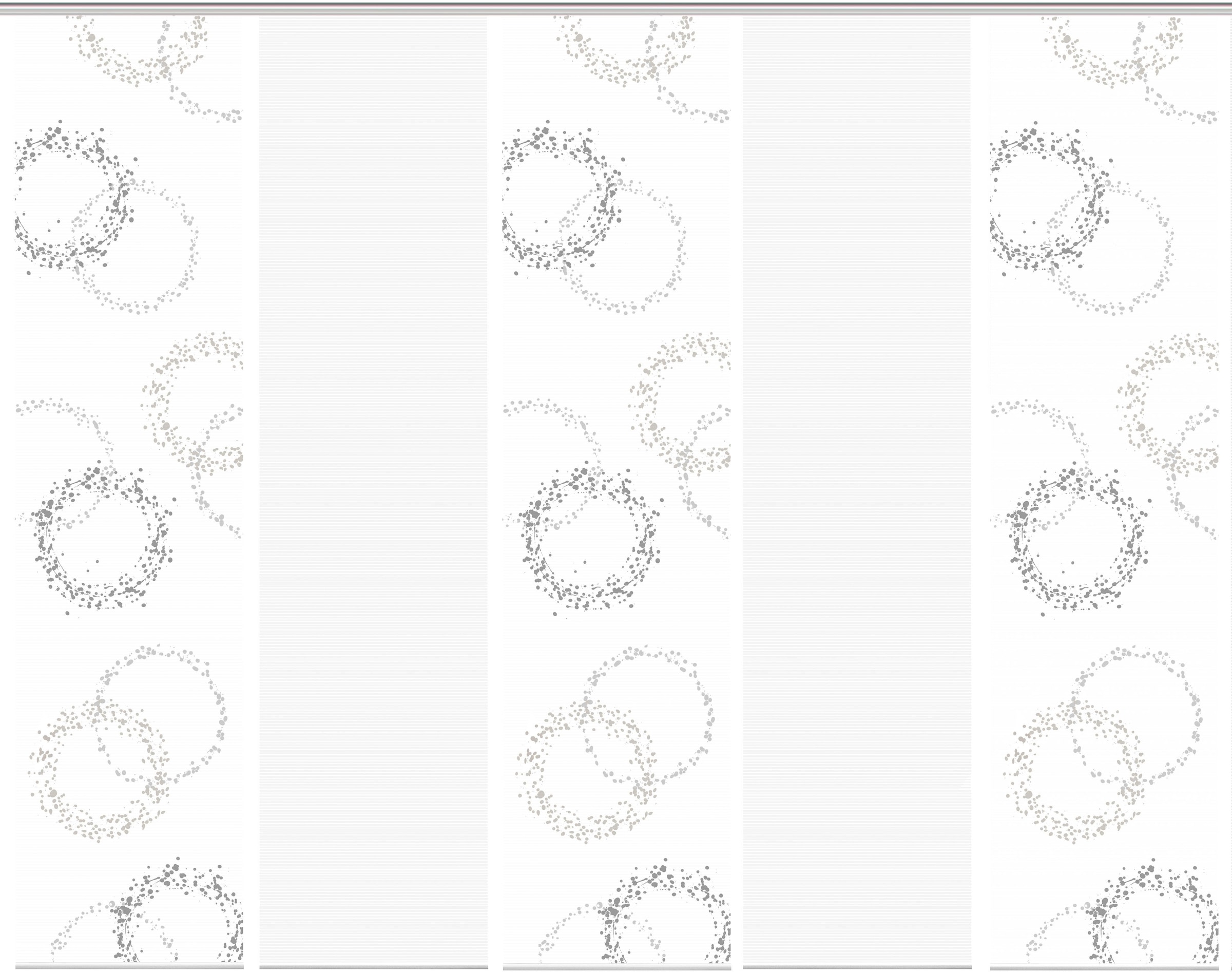 Vision S Schiebegardine »AINUR 5er SET« Paneelwagen 5 Stk. tlg. Schiebevorhang Digidruck 5er Set AINUR