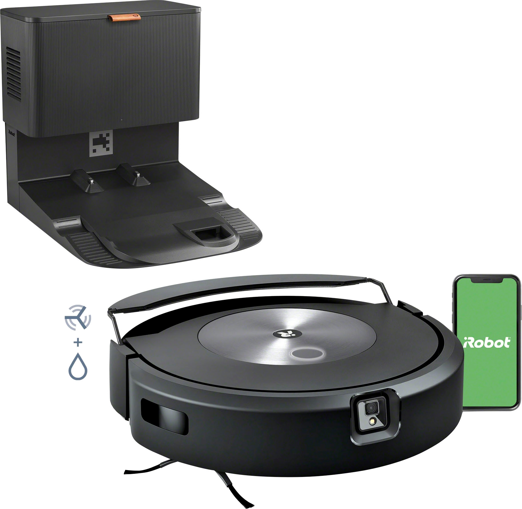 autom. »Roomba Combo und OTTO iRobot online Saug- (c755840) mit Saugroboter bei Absaugstation«, Wischroboter jetzt j7+