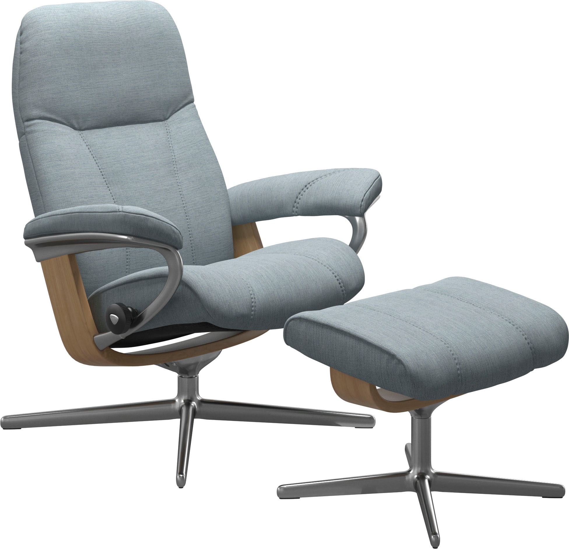 Stressless® Relaxsessel »Consul«, mit Cross Base, Größe S, M & L, Holzakzent Eiche