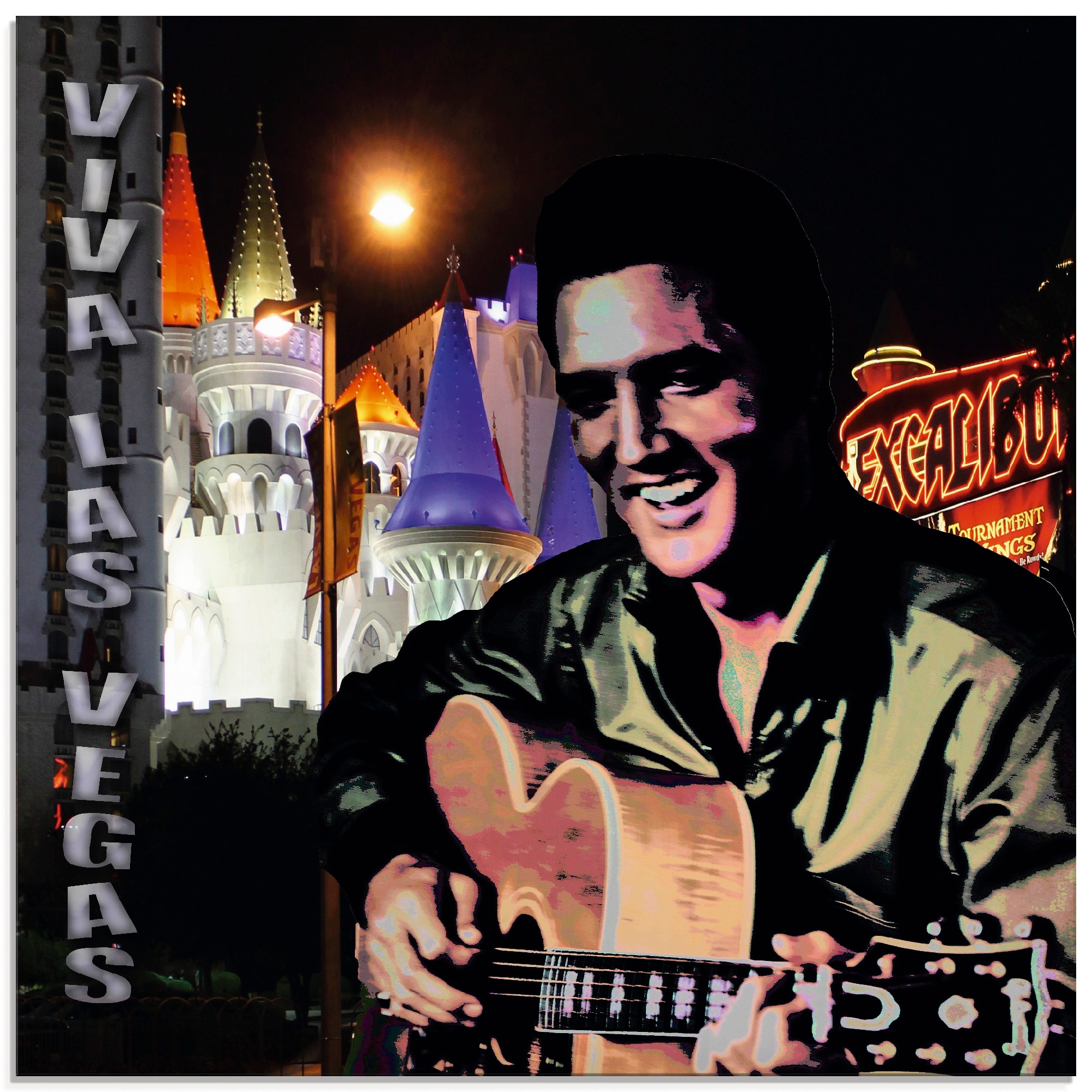 Glasbild »Elvis Presley«, (1 St.), in verschiedenen Größen