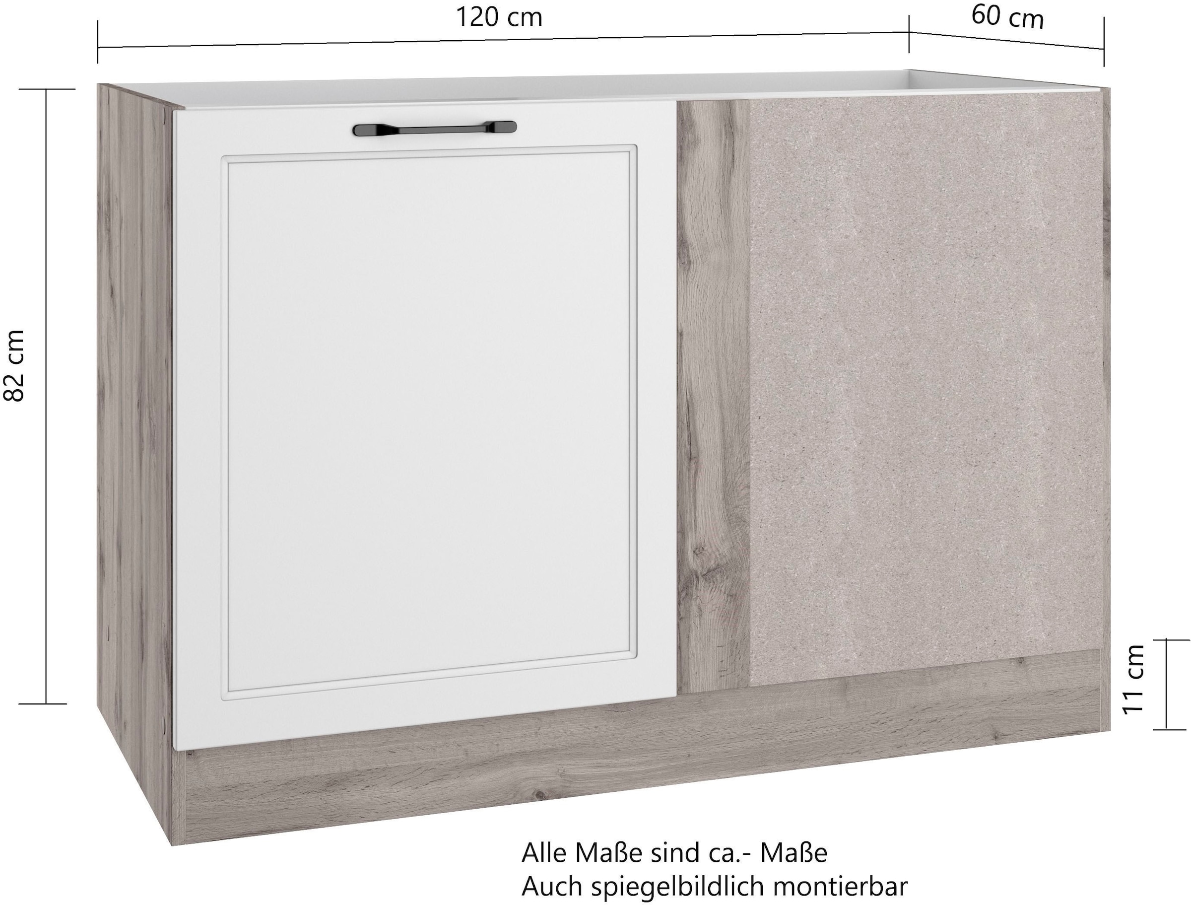 KOCHSTATION Eckunterschrank »KS-Lana« Breite 120 cm