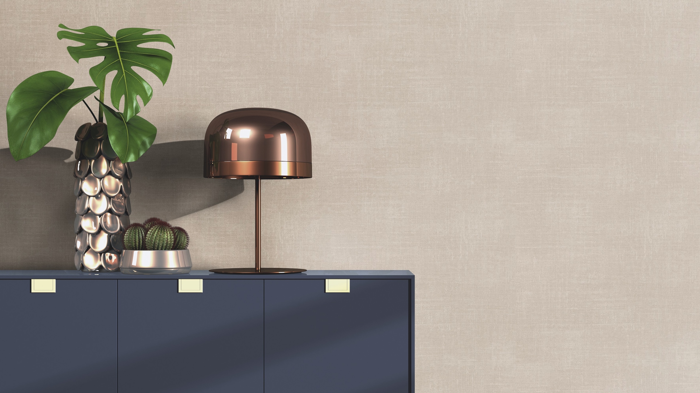 Rasch Papiertapete »Uni Papiertapete einfarbig mit Leinenoptik« Leinenoptik strukturiert Leinenoptik