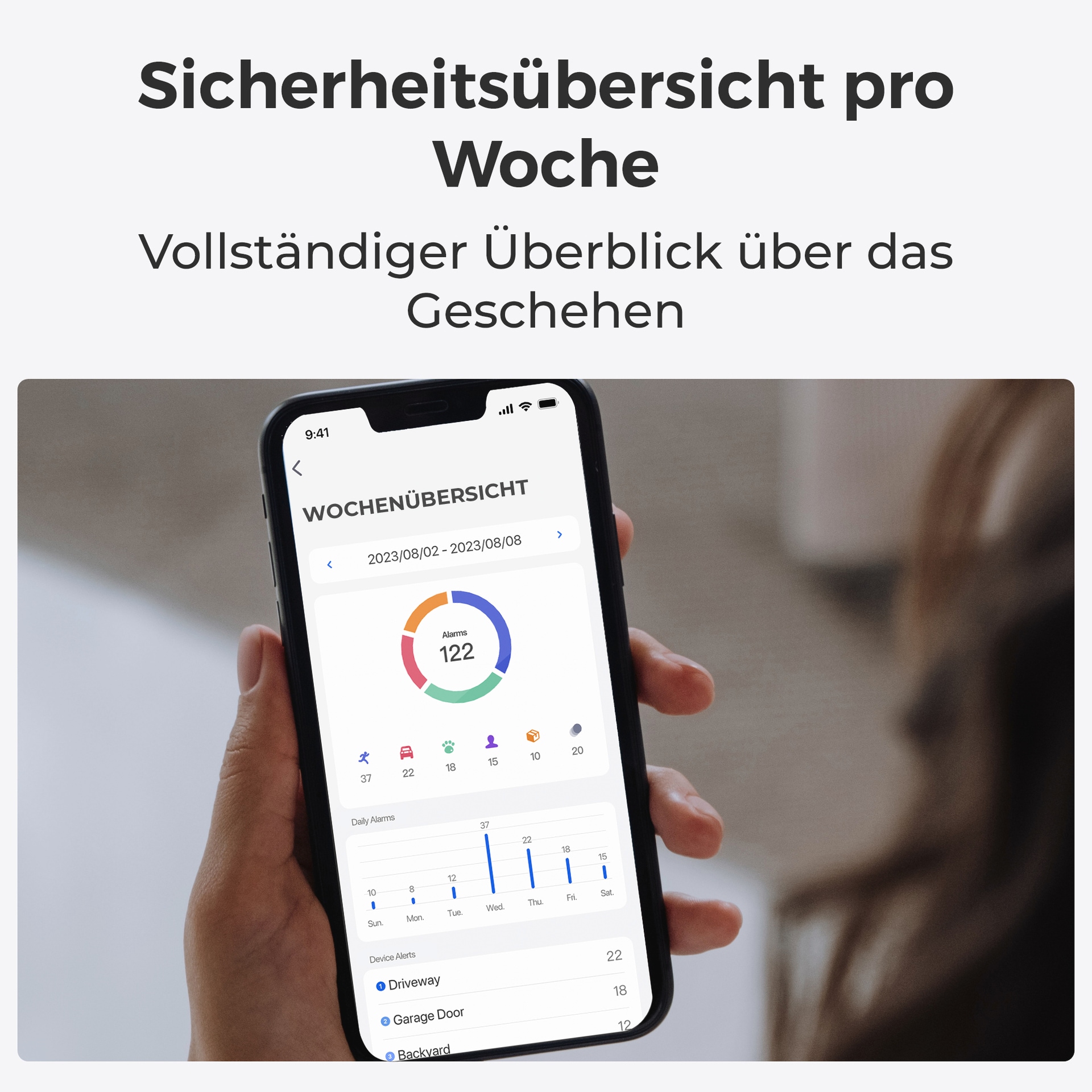 Reolink Überwachungskamera »Hub 1 + Argus Series B730 + Solarpanel«, Außenbereich