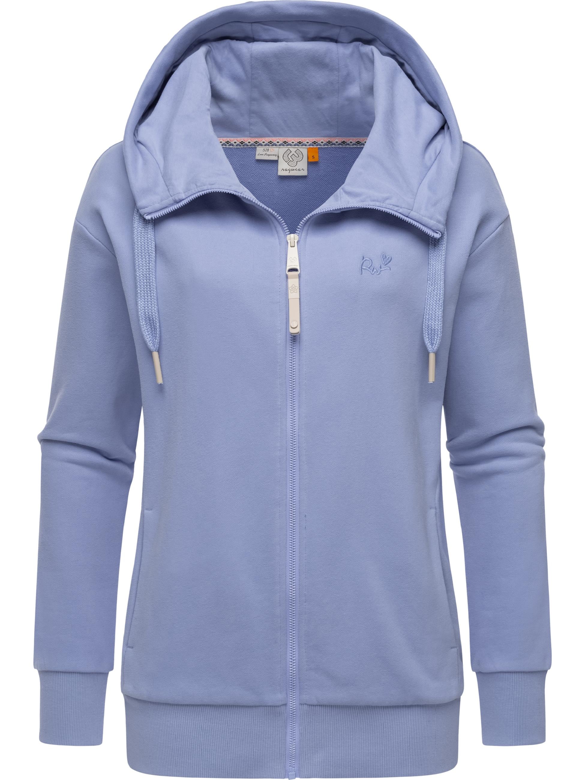 Ragwear Kapuzensweatjacke »Sweatjacke Yodis Zip«, weicher Damen Zip-Hoodie mit Kapuze