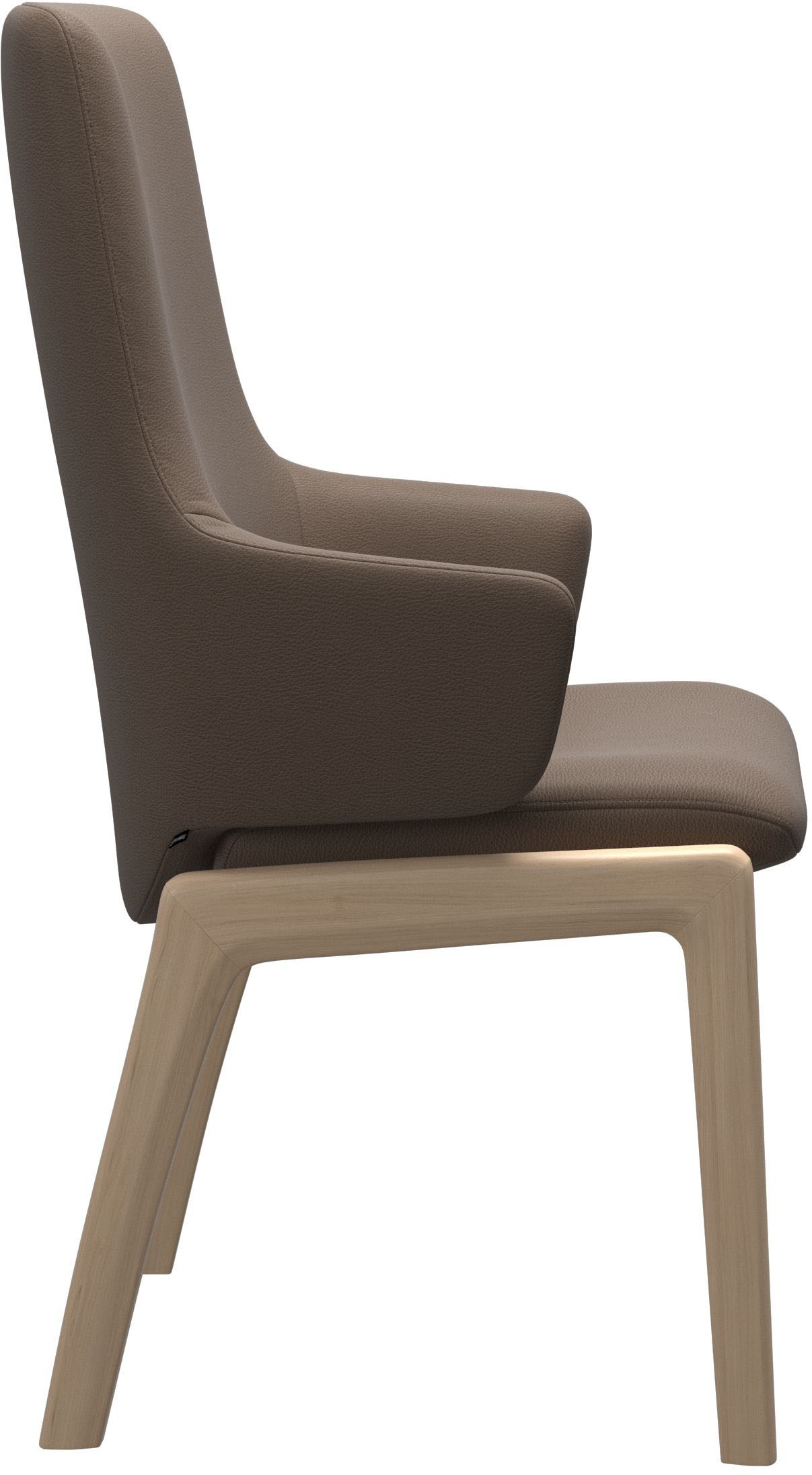 Stressless® Polsterstuhl »Laurel«, Leder BATICK, High Back mit Armlehne, Größe L, mit abgerundeten Beinen in Schwarz