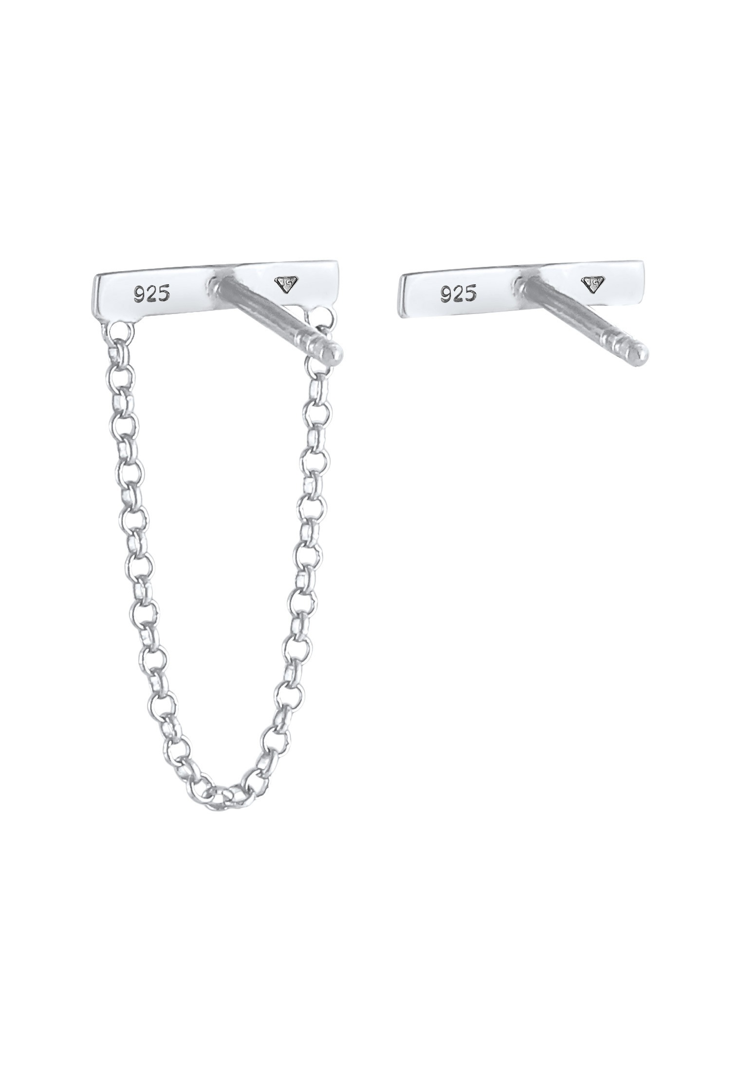 Elli Paar Ohrstecker »Ohrringe Stecker Stab Geo Kette Trend 925 Silber«
