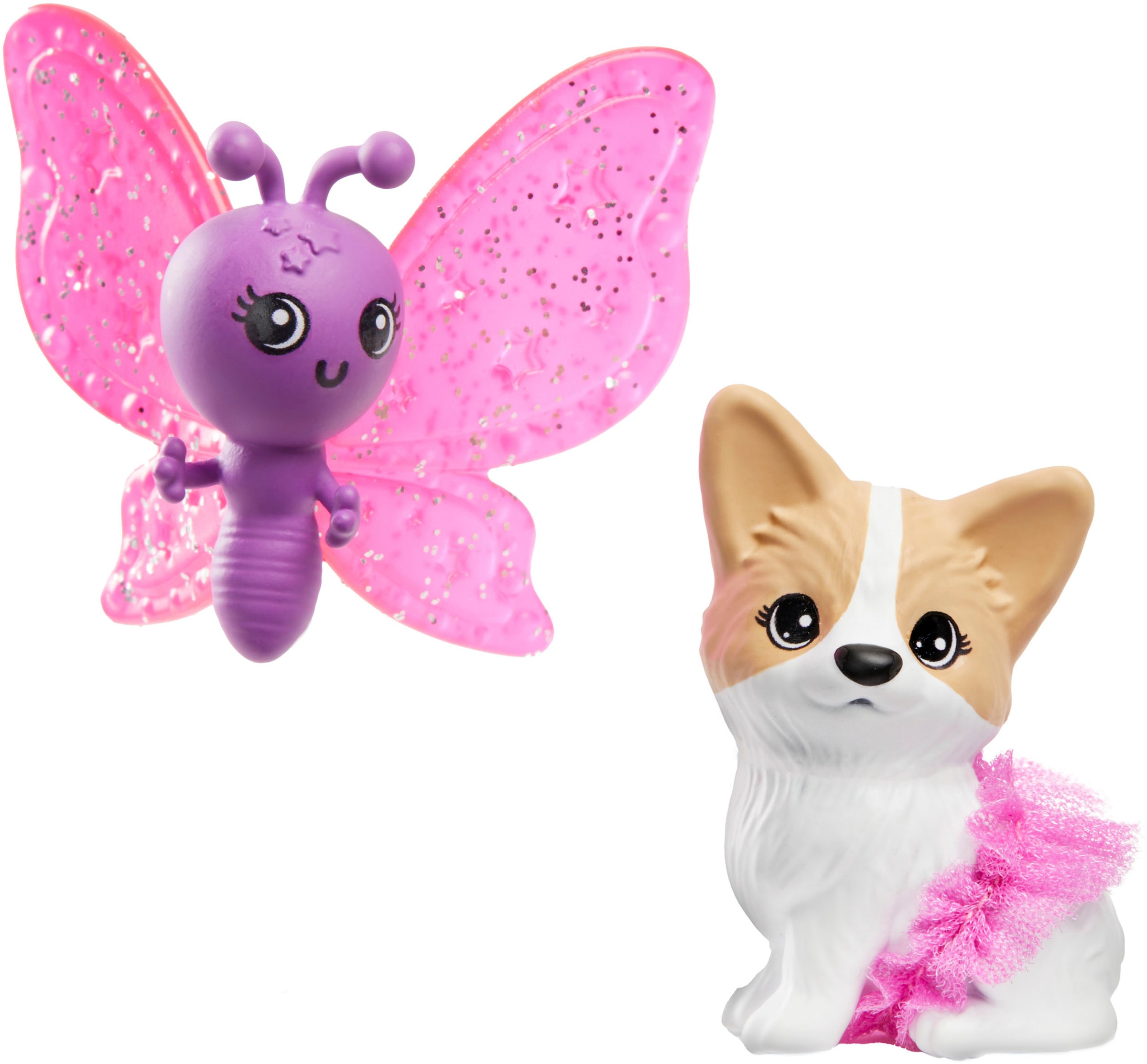 Barbie Anziehpuppe »Ein verborgener Zauber, Brooklyn-Puppe mit zwei märchenhaften Tieren«