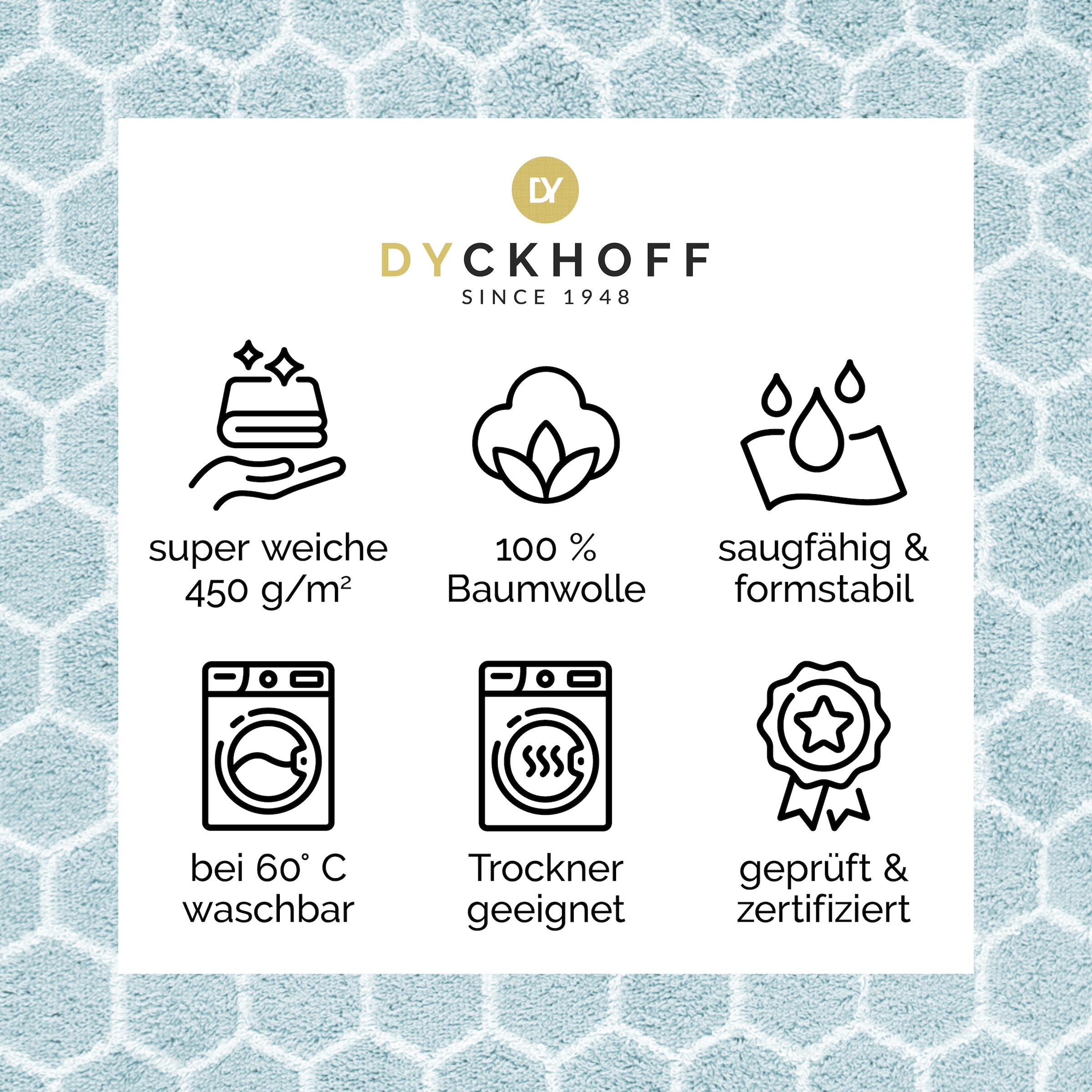 Dyckhoff Handtuch Set »Pure Natural Honey« Set 6 Frottier BIO Baumwolle, GOTS