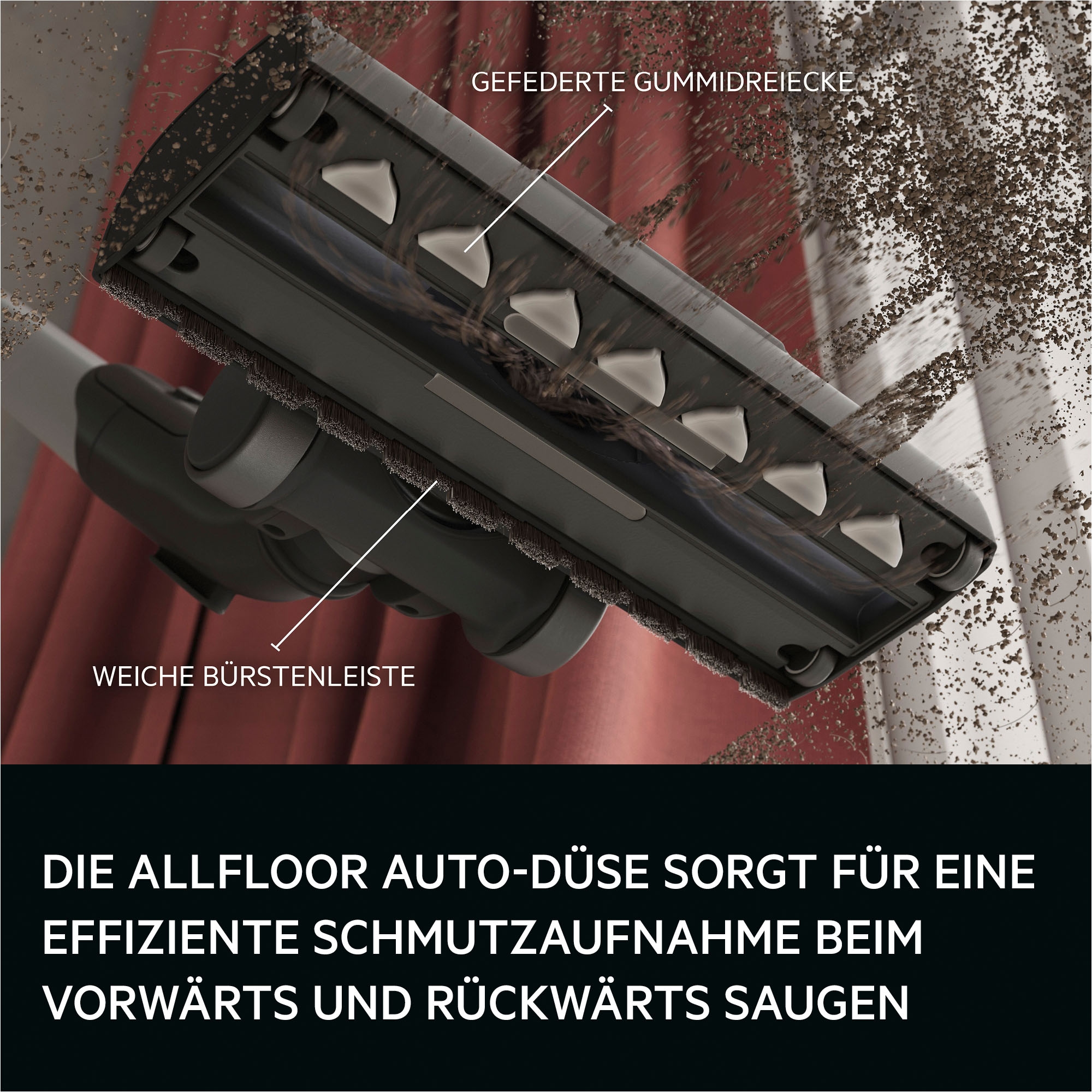 AEG Bodenstaubsauger »VX83-2EBR« 750 W mit Beutel Leise 64 dB & kraftvolle Reinigung mit HEPA auf Hart‑ & Teppichböden
