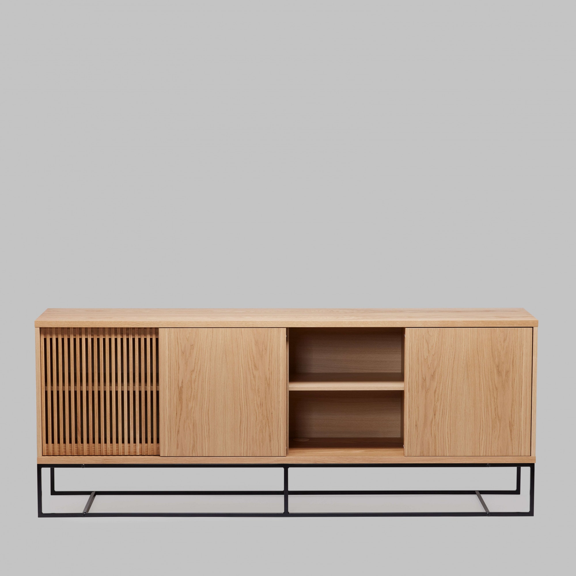 Woodman Sideboard »Ende«, Kommode, teilmassiv, Metallfüße, Breite 188 cm, FSC®