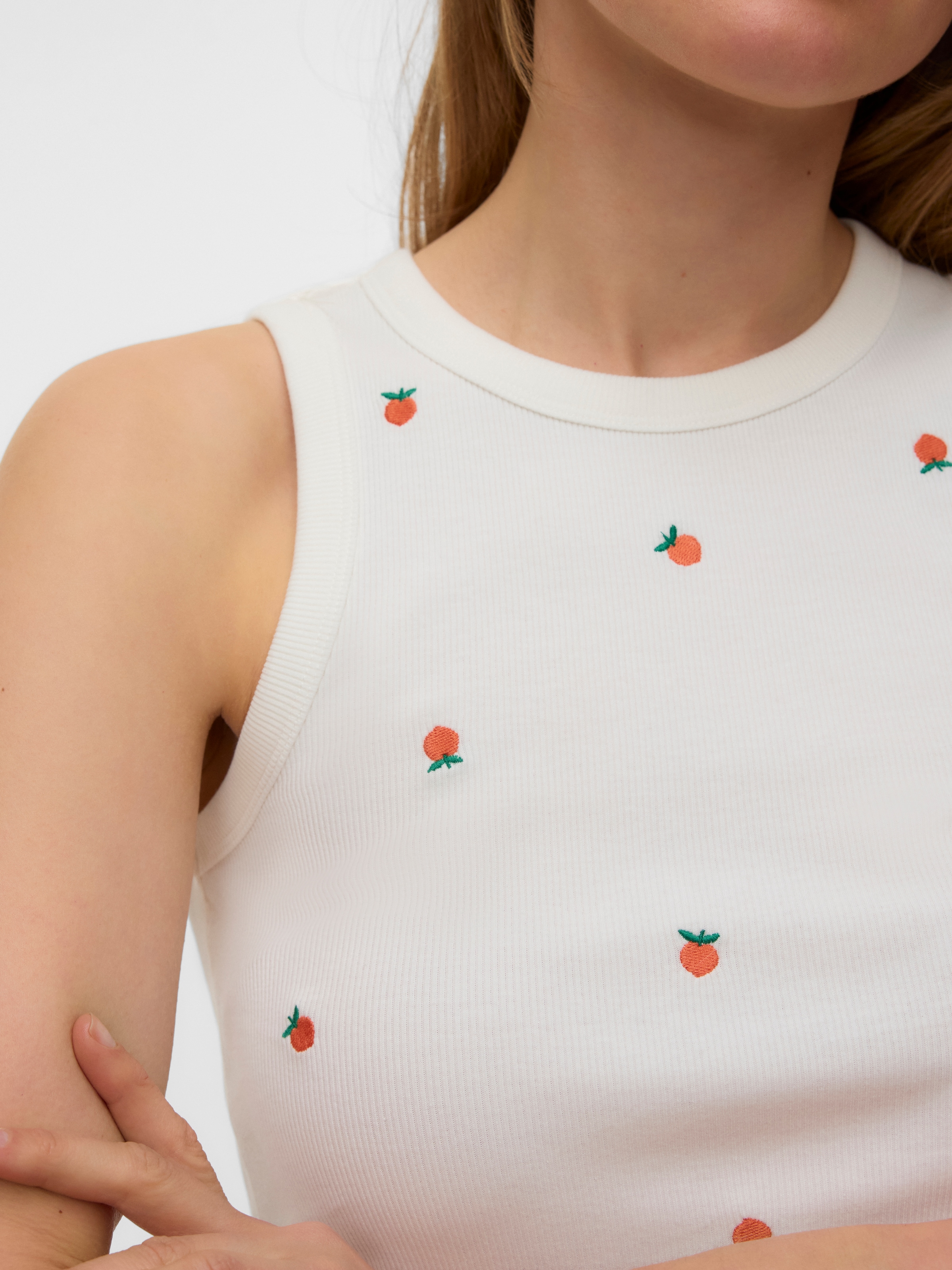 Vero Moda Tanktop »VMNAJA TANK TOP BOX JRS« Baumwollmischung