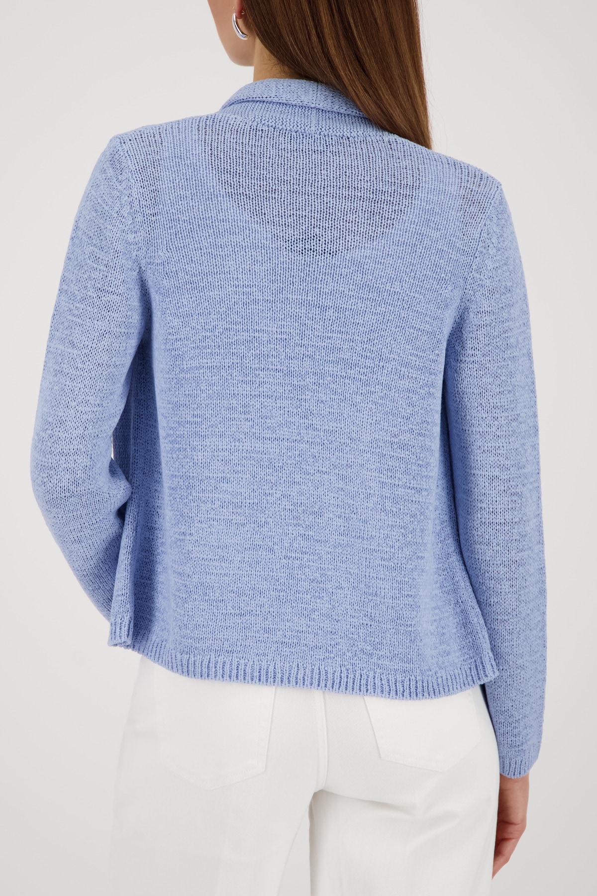 Monari Strickjacke »Jacke Stricküberwurf Basic« Schalkragen, Regular Fit