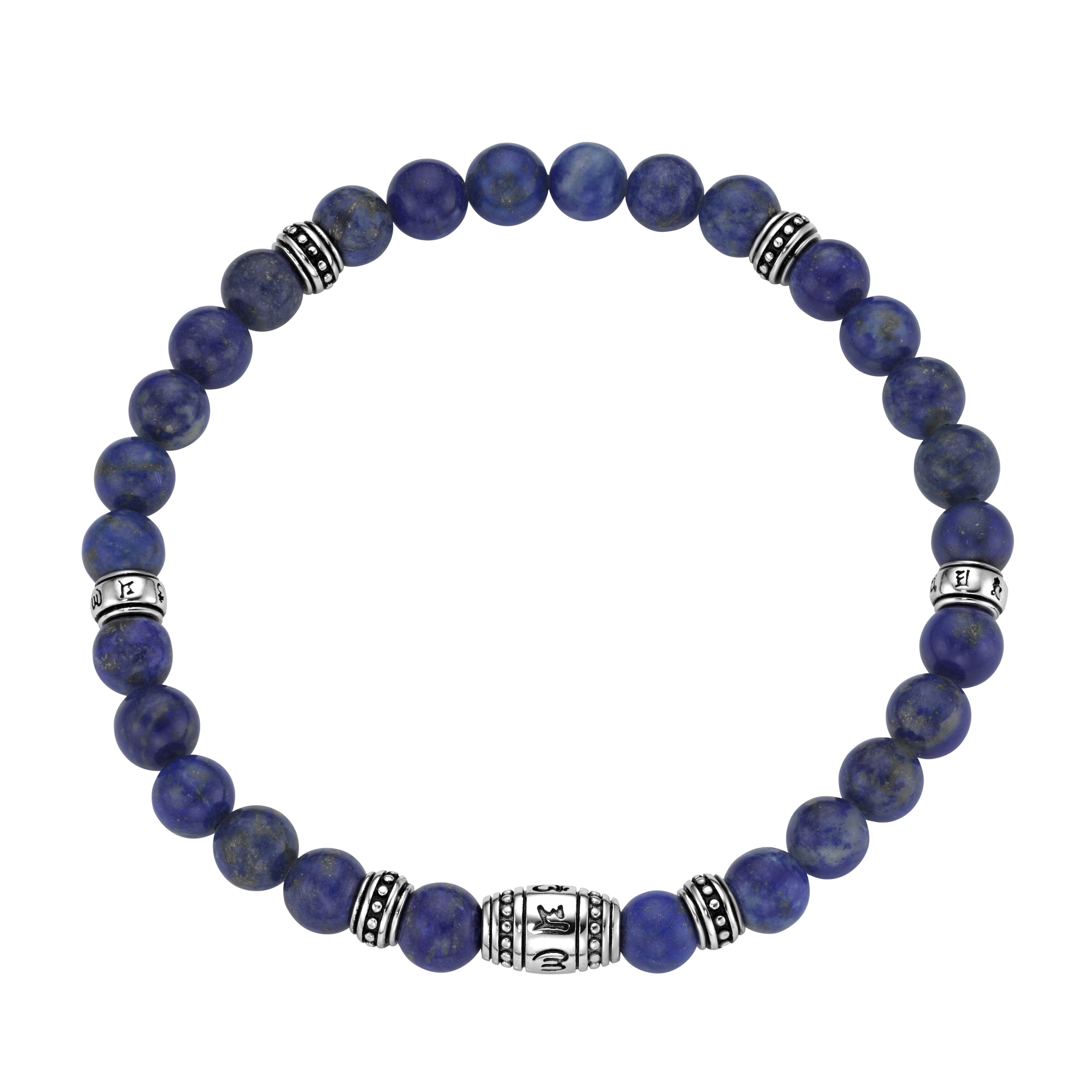 GIORGIO MARTELLO MILANO Armband »Armband mit Lapis-Kugeln, Silber 925«
