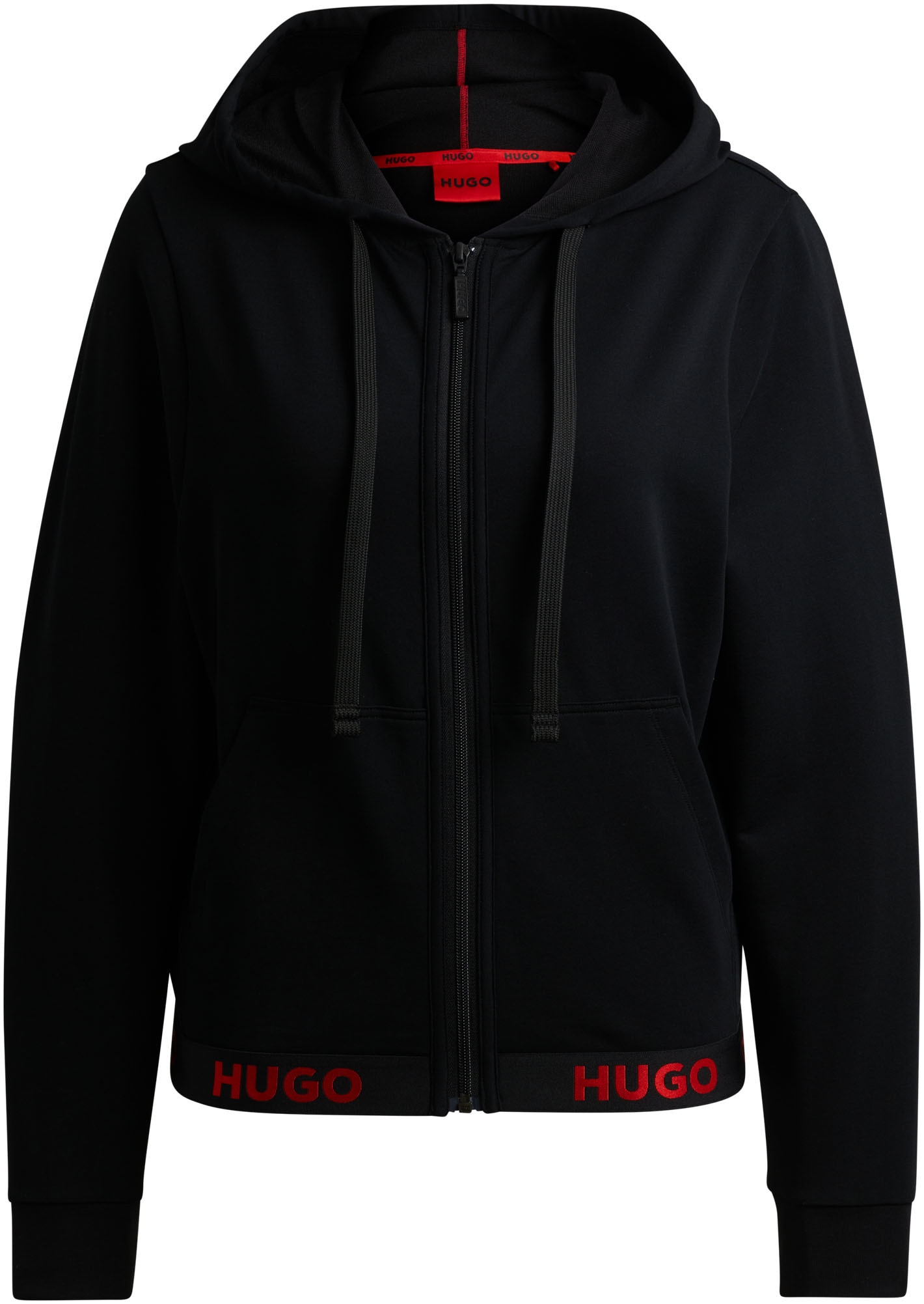 HUGO Underwear Sweatjacke »SPORTY LOGO_JACKET«, mit Kordel