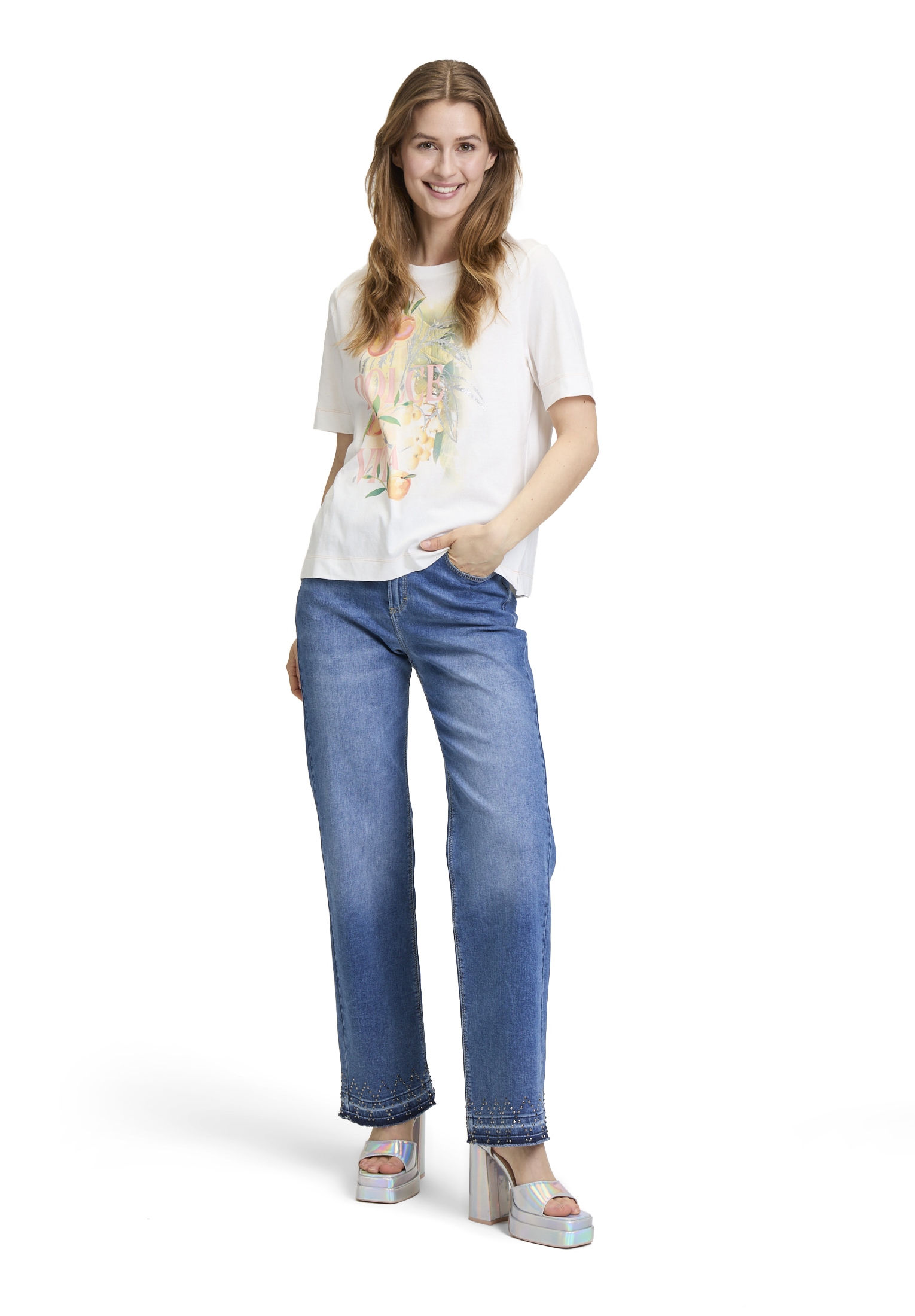 Cartoon T-Shirt »Printshirt mit Rundhalsausschnitt«