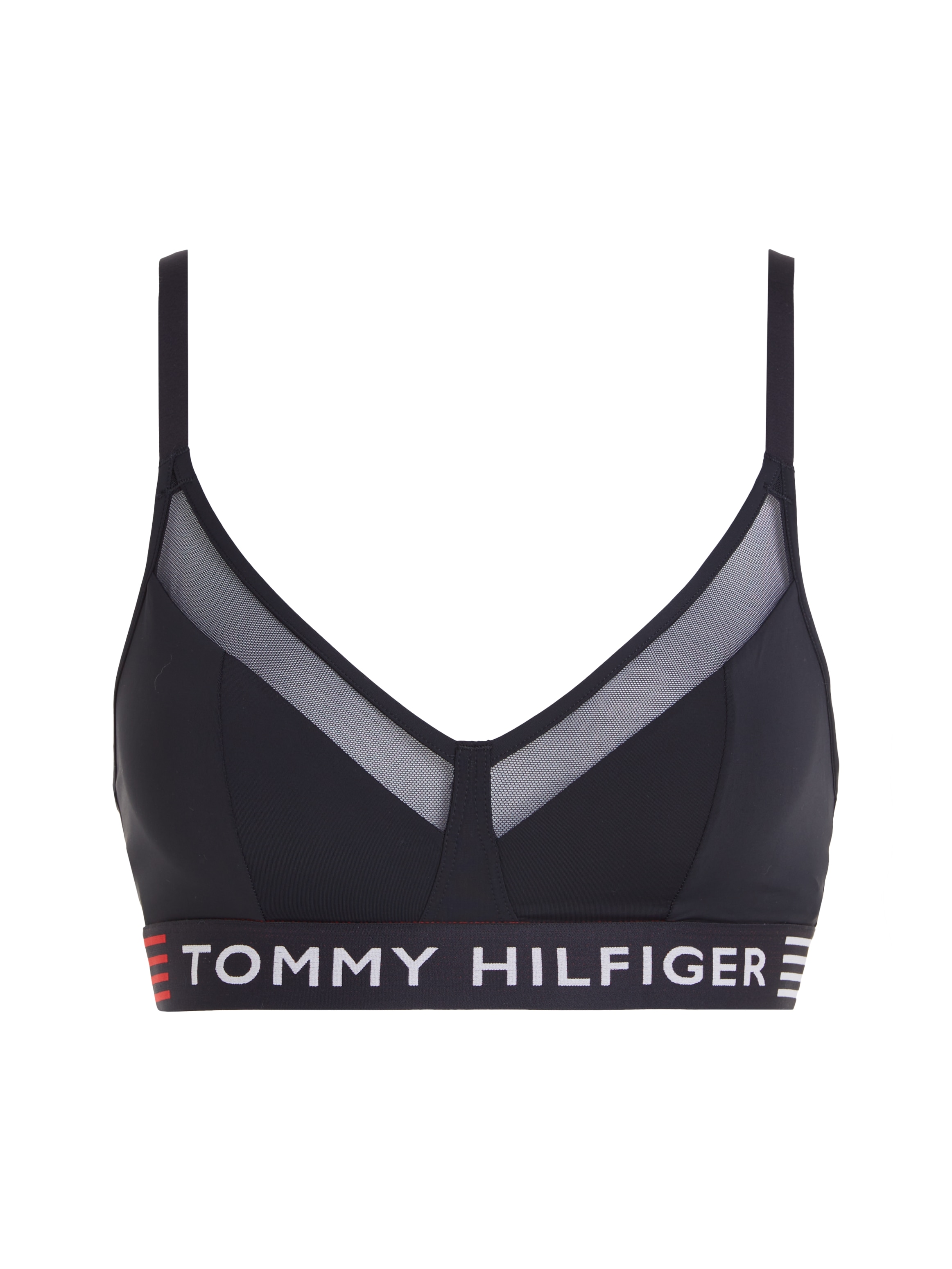 Tommy Hilfiger Underwear mti im & Mesh-Einsatz Hilfiger Elastiktape TRIANGLE«, Tommy Triangel-BH »UNLINED Online OTTO Shop